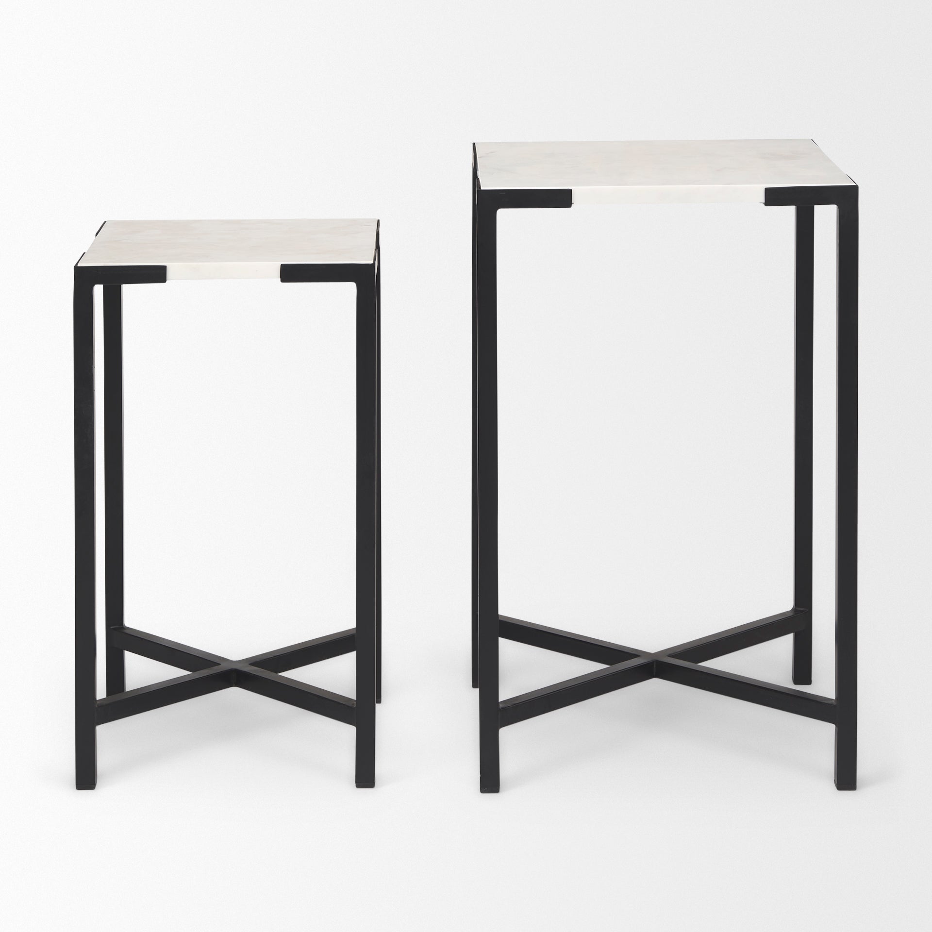 Lucas III White Marble with Black Iron Frame Accent Tables - Set of 2 Side & End Tables Mercana , Black Friday Sale Mercana Furniture Sale, Old Bones Co, Mid Century Furniture Sale, Four Hands Furniture, Black Friday Sale Lucas III White Marble with Black Iron Frame Accent Tables - Set of 2,Gus Sale, Perigold Lucas III White Marble with Black Iron Frame Accent Tables - Set of 2 Side & End Tables Black Friday Sale , Perigold Sale Lucas III White Marble with Black Iron Frame Accent Tables - Set of 2,Lucas III