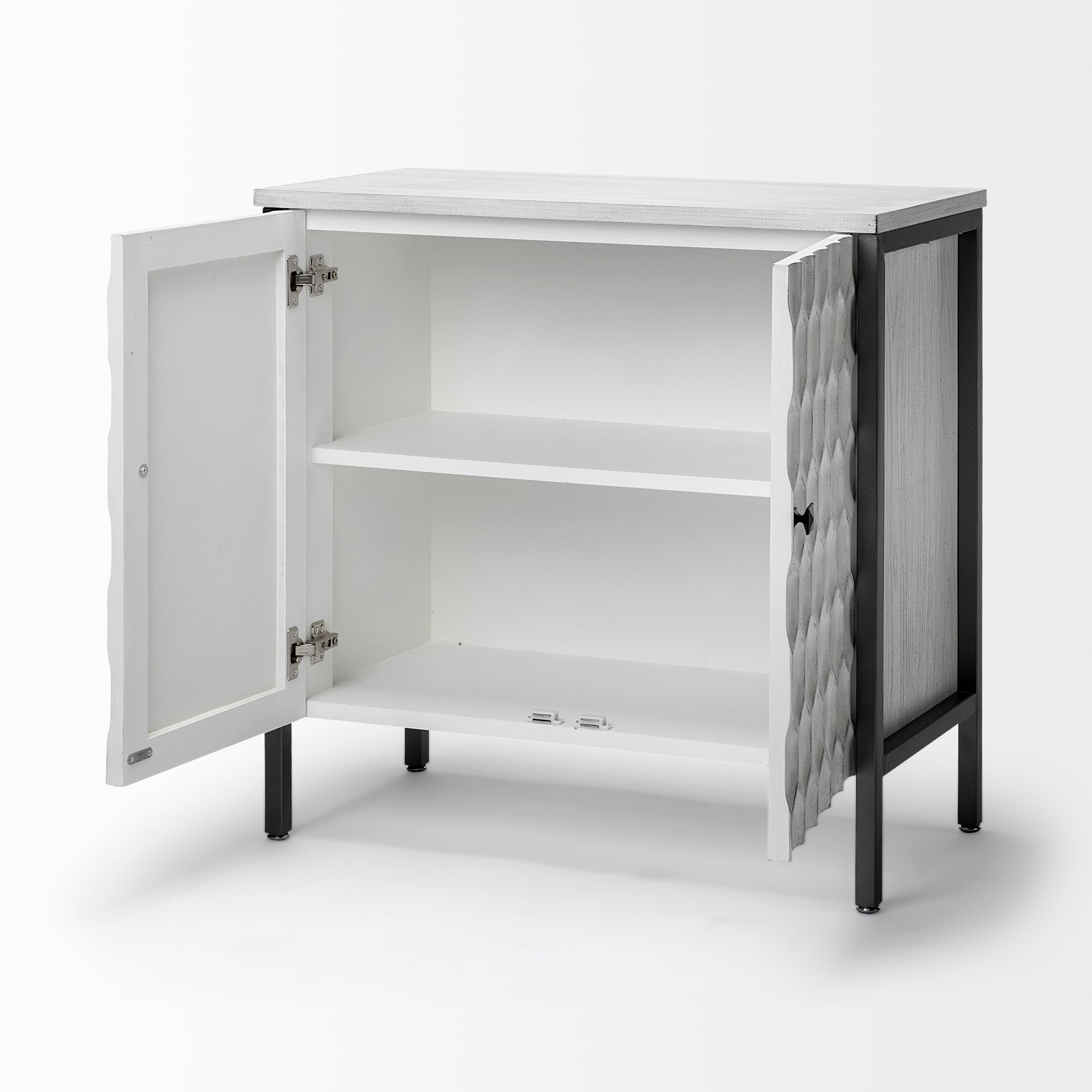 Savannah White Fir Veneer with Gray Metal 2-Door Accent Cabinet Credenzas & Sideboards Mercana , Black Friday Sale Mercana Furniture Sale, Old Bones Co, Mid Century Furniture Sale, Four Hands Furniture, Black Friday Sale Savannah White Fir Veneer with Gray Metal 2-Door Accent Cabinet,Gus Sale, Perigold Savannah White Fir Veneer with Gray Metal 2-Door Accent Cabinet Credenzas & Sideboards Black Friday Sale , Perigold Sale Savannah White Fir Veneer with Gray Metal 2-Door Accent Cabinet,Savannah White Fir Vene