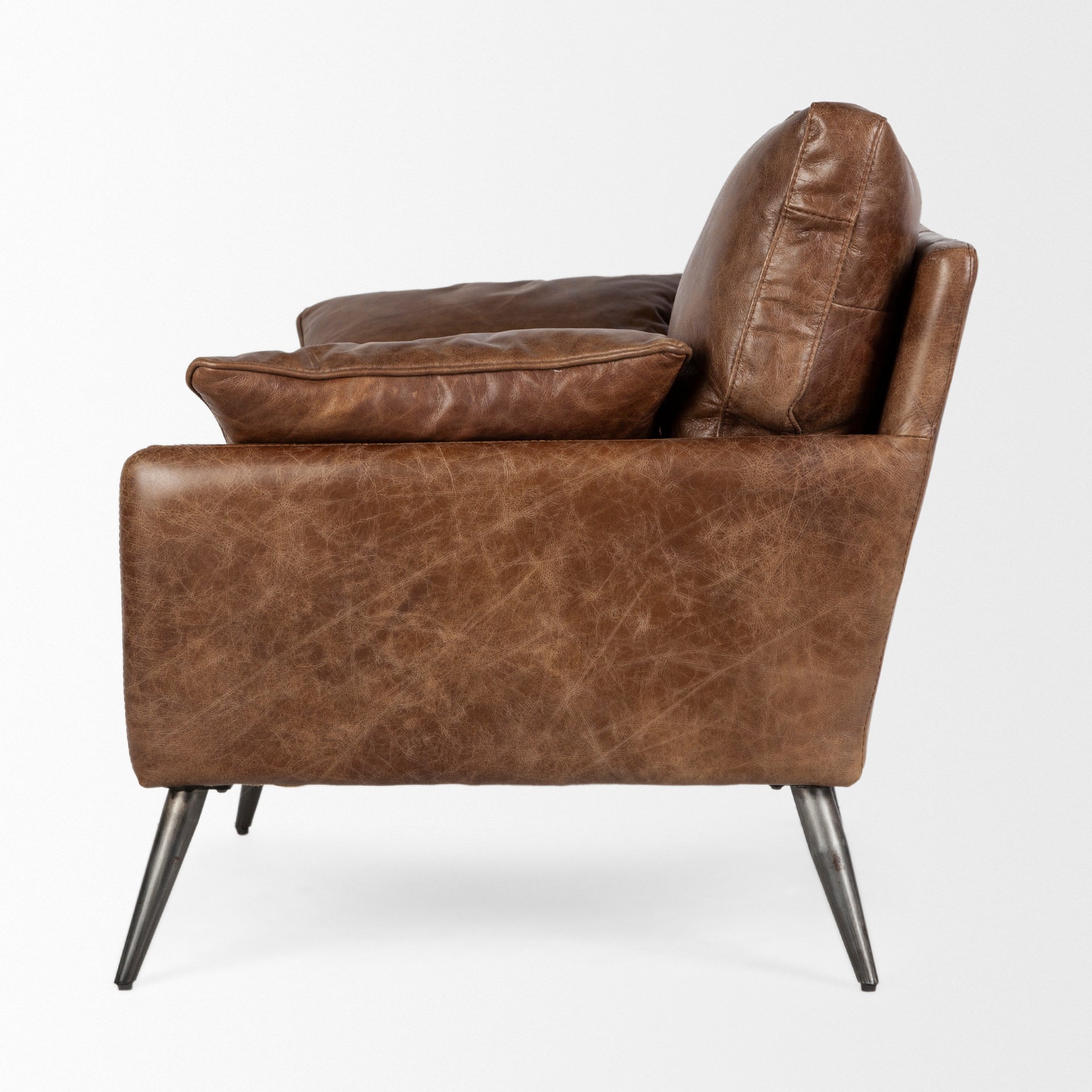 Cochrane I Brown Leather Wrapped Chair