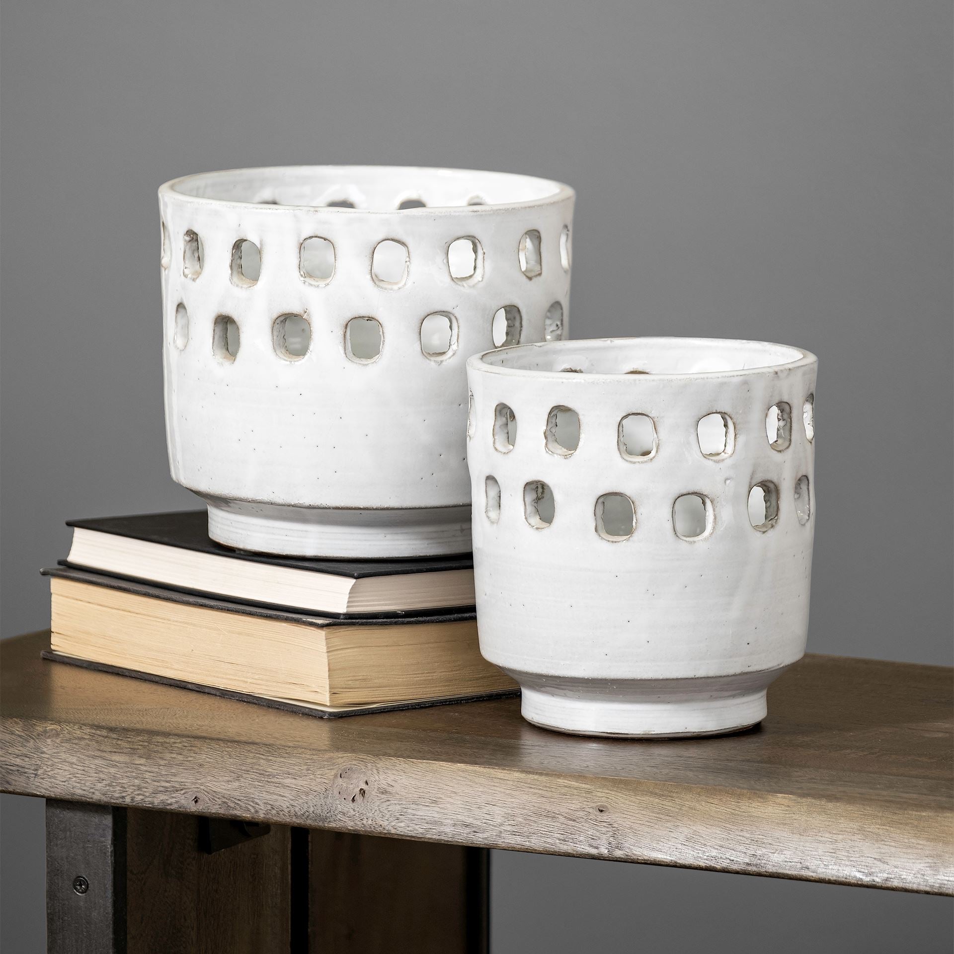 Larissa White Ceramic Hollow Pattern Vases - Set of 2 Vases Mercana , Black Friday Sale Mercana Furniture Sale, Old Bones Co, Mid Century Furniture Sale, Four Hands Furniture, Black Friday Sale Larissa White Ceramic Hollow Pattern Vases - Set of 2,Gus Sale, Perigold Larissa White Ceramic Hollow Pattern Vases - Set of 2 Vases Black Friday Sale , Perigold Sale Larissa White Ceramic Hollow Pattern Vases - Set of 2,Larissa White Ceramic Hollow Pattern Vases - Set of 2 Lulu and Georgia, Burke Decor Sale Larissa 