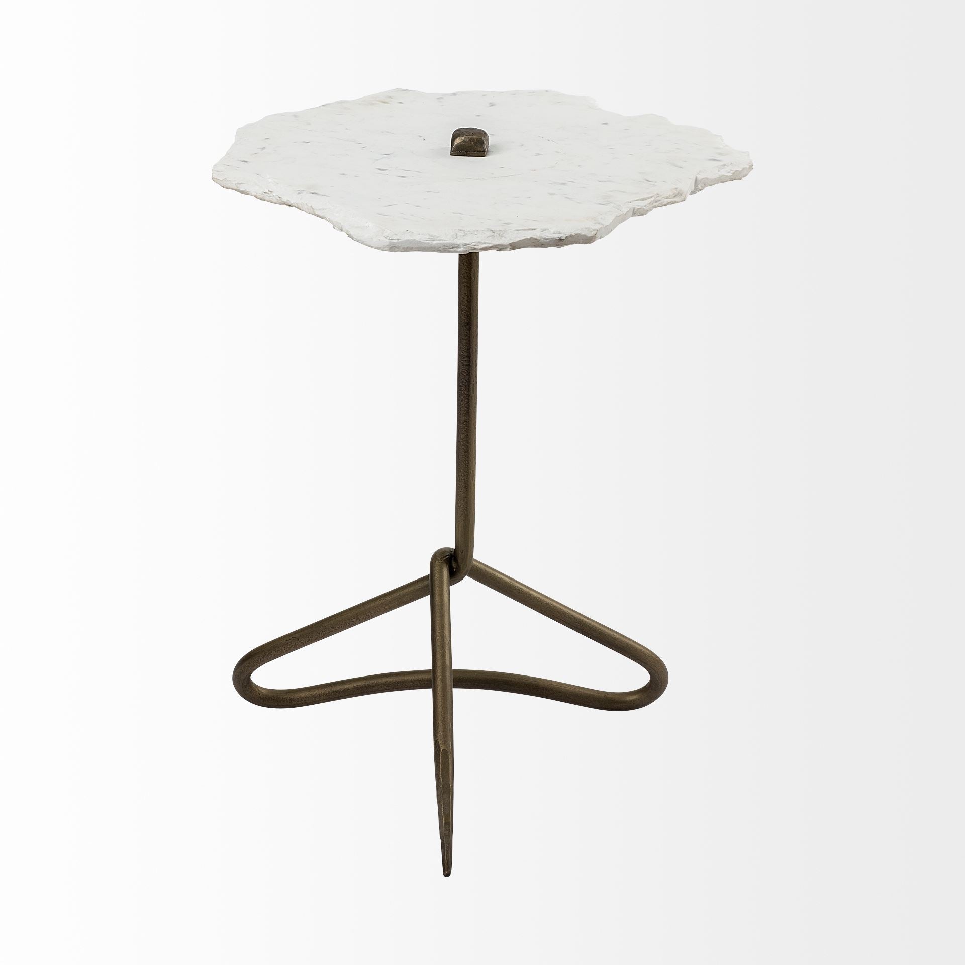 Pinera II White Marble with Triangluar Gold Iron Base Accent Table Side & End Tables Mercana , Black Friday Sale Mercana Furniture Sale, Old Bones Co, Mid Century Furniture Sale, Four Hands Furniture, Black Friday Sale Pinera II White Marble with Triangluar Gold Iron Base Accent Table,Gus Sale, Perigold Pinera II White Marble with Triangluar Gold Iron Base Accent Table Side & End Tables Black Friday Sale , Perigold Sale Pinera II White Marble with Triangluar Gold Iron Base Accent Table,Pinera II White Marbl