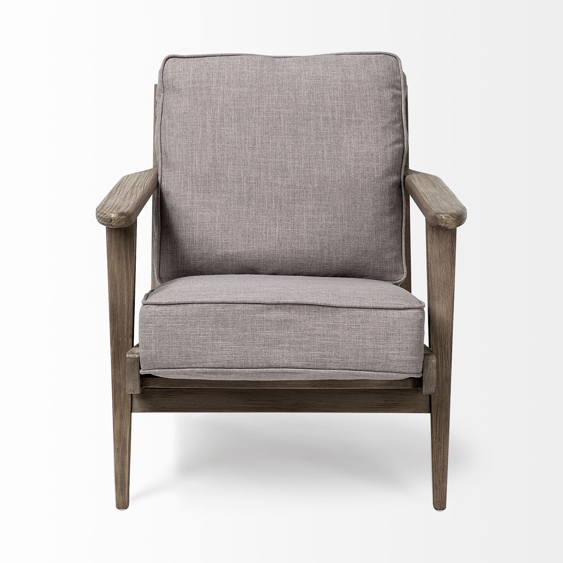 Olympus Fabric Covered Wooden Frame Accent Chair