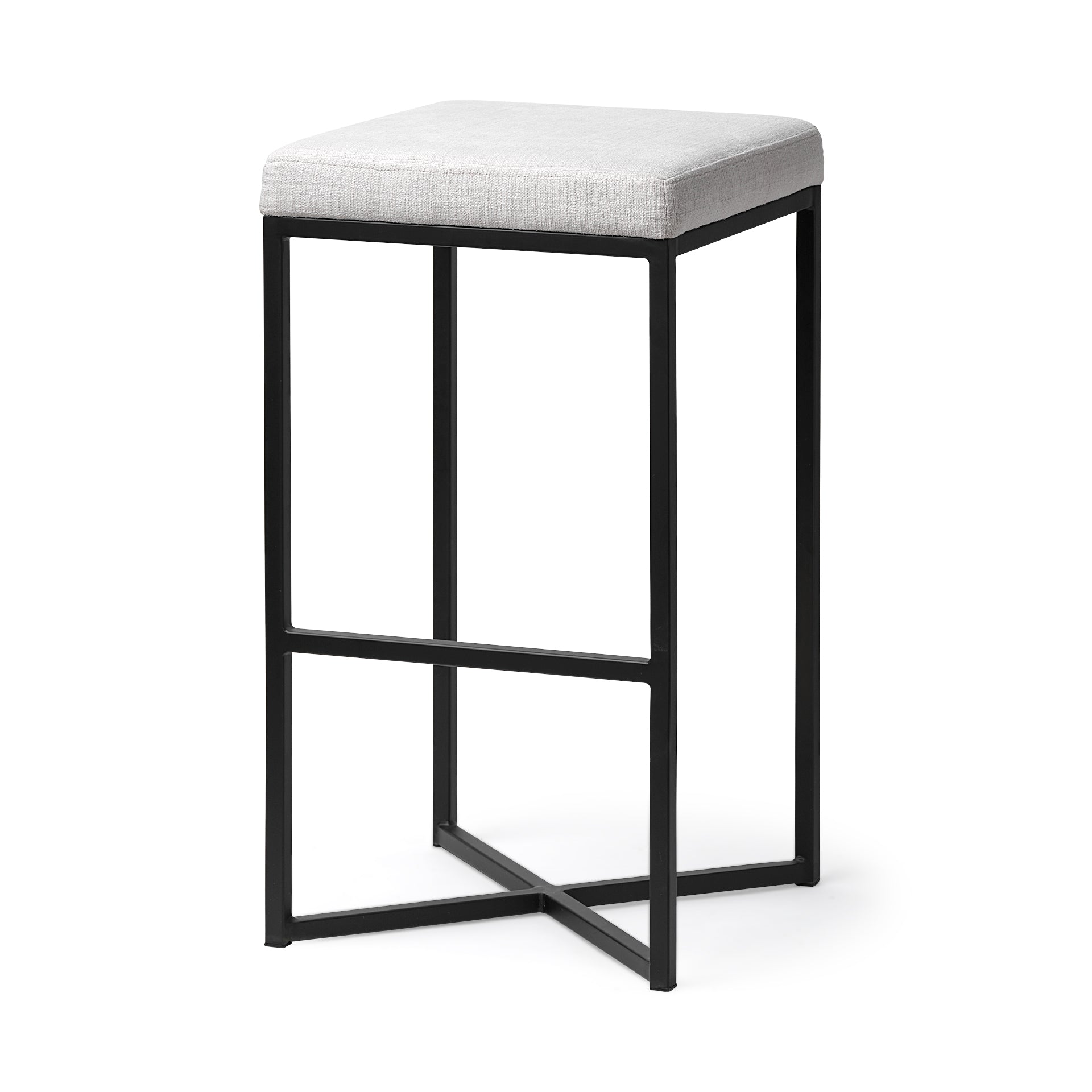 Frodo White Fabric Seat Black Metal Base Bar Stool Bar & Counter Stools Mercana , Black Friday Sale Mercana Furniture Sale, Old Bones Co, Mid Century Furniture Sale, Four Hands Furniture, Black Friday Sale Frodo White Fabric Seat Black Metal Base Bar Stool,Gus Sale, Perigold Frodo White Fabric Seat Black Metal Base Bar Stool Bar & Counter Stools Black Friday Sale , Perigold Sale Frodo White Fabric Seat Black Metal Base Bar Stool,Frodo White Fabric Seat Black Metal Base Bar Stool Lulu and Georgia, Burke Deco
