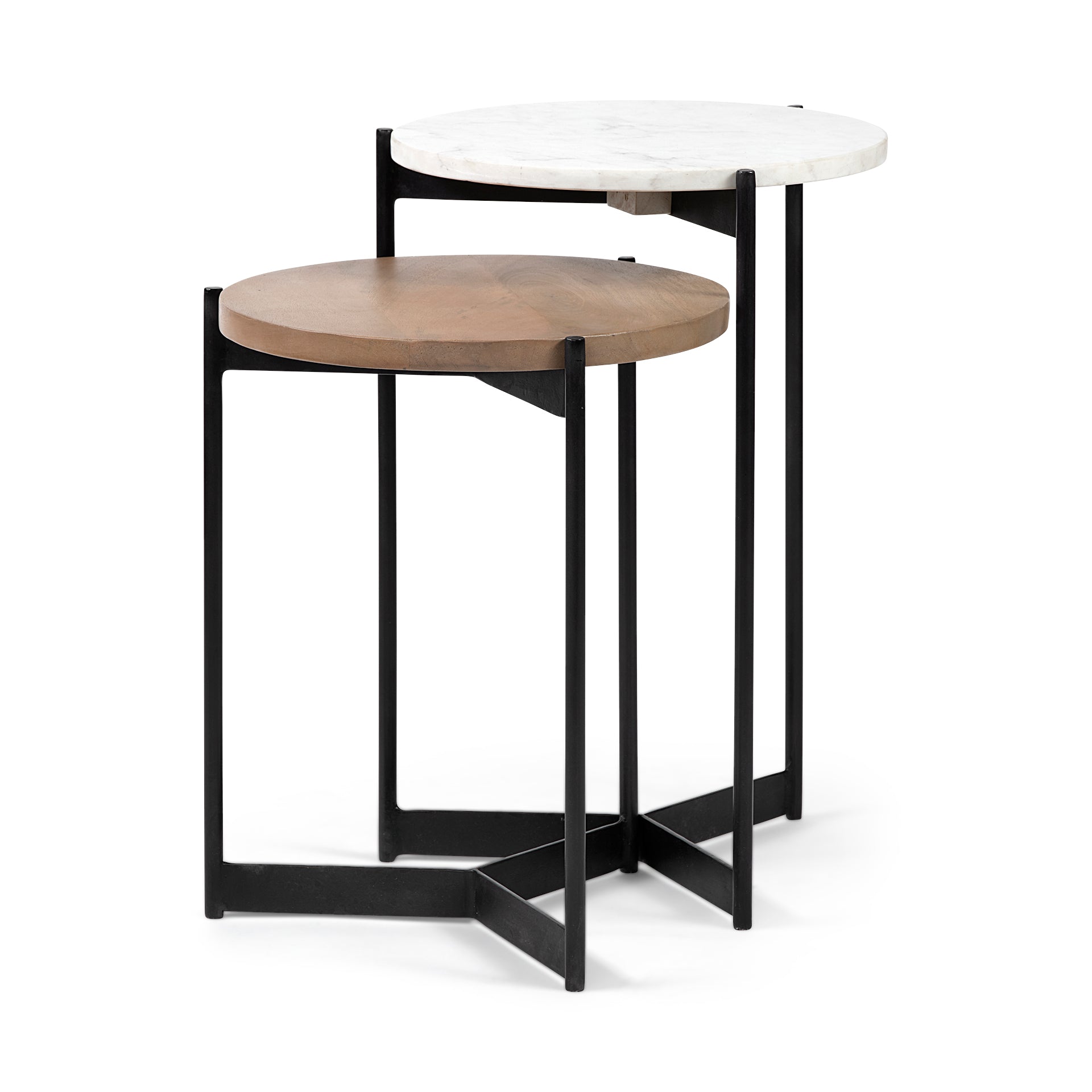 Larkin Marble and Wood Round Tabletop Nesting End/Side Tables Side & End Tables Mercana Medium Brown , Black Friday Sale Mercana Furniture Sale, Old Bones Co, Mid Century Furniture Sale, Four Hands Furniture, Black Friday Sale Larkin Marble and Wood Round Tabletop Nesting End/Side Tables,Gus Sale, Perigold Larkin Marble and Wood Round Tabletop Nesting End/Side Tables Side & End Tables Black Friday Sale , Perigold Sale Larkin Marble and Wood Round Tabletop Nesting End/Side Tables,Larkin Marble and Wood Round
