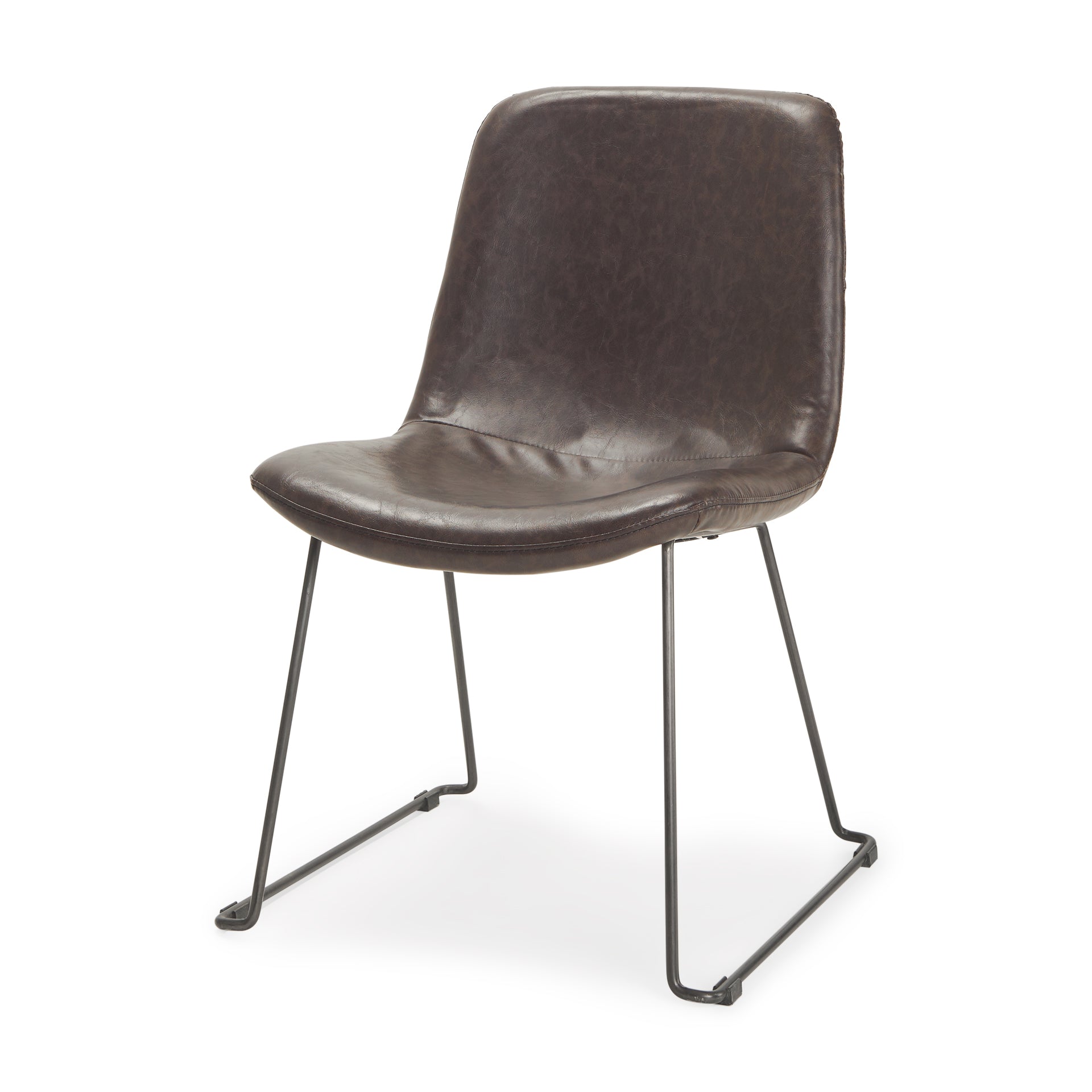 Sawyer I Dark Brown Faux-Leather Seat Black Iron Frame Dining Chair Dining Chairs Mercana , Black Friday Sale Mercana Furniture Sale, Old Bones Co, Mid Century Furniture Sale, Four Hands Furniture, Black Friday Sale Sawyer I Dark Brown Faux-Leather Seat Black Iron Frame Dining Chair,Gus Sale, Perigold Sawyer I Dark Brown Faux-Leather Seat Black Iron Frame Dining Chair Dining Chairs Black Friday Sale , Perigold Sale Sawyer I Dark Brown Faux-Leather Seat Black Iron Frame Dining Chair,Sawyer I Dark Brown Faux-