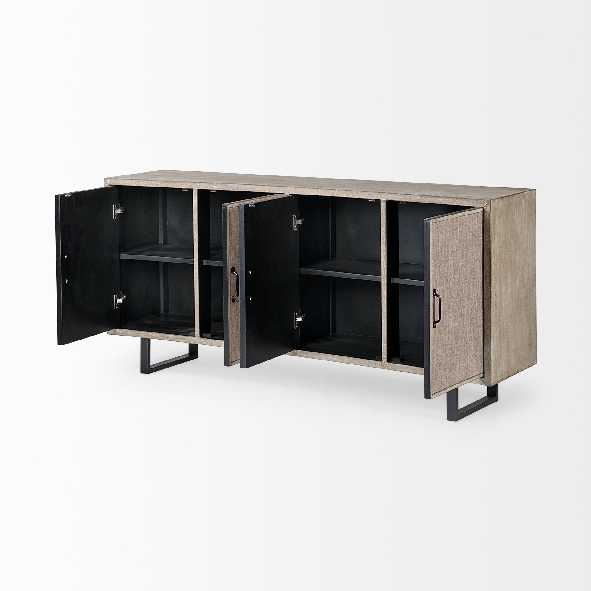 Bellefontaine II Brown Fir Veneer Frame 4-Fabric Covered Cabinet Door Sideboard Credenzas & Sideboards Mercana , Black Friday Sale Mercana Furniture Sale, Old Bones Co, Mid Century Furniture Sale, Four Hands Furniture, Black Friday Sale Bellefontaine II Brown Fir Veneer Frame 4-Fabric Covered Cabinet Door Sideboard,Gus Sale, Perigold Bellefontaine II Brown Fir Veneer Frame 4-Fabric Covered Cabinet Door Sideboard Credenzas & Sideboards Black Friday Sale , Perigold Sale Bellefontaine II Brown Fir Veneer Frame