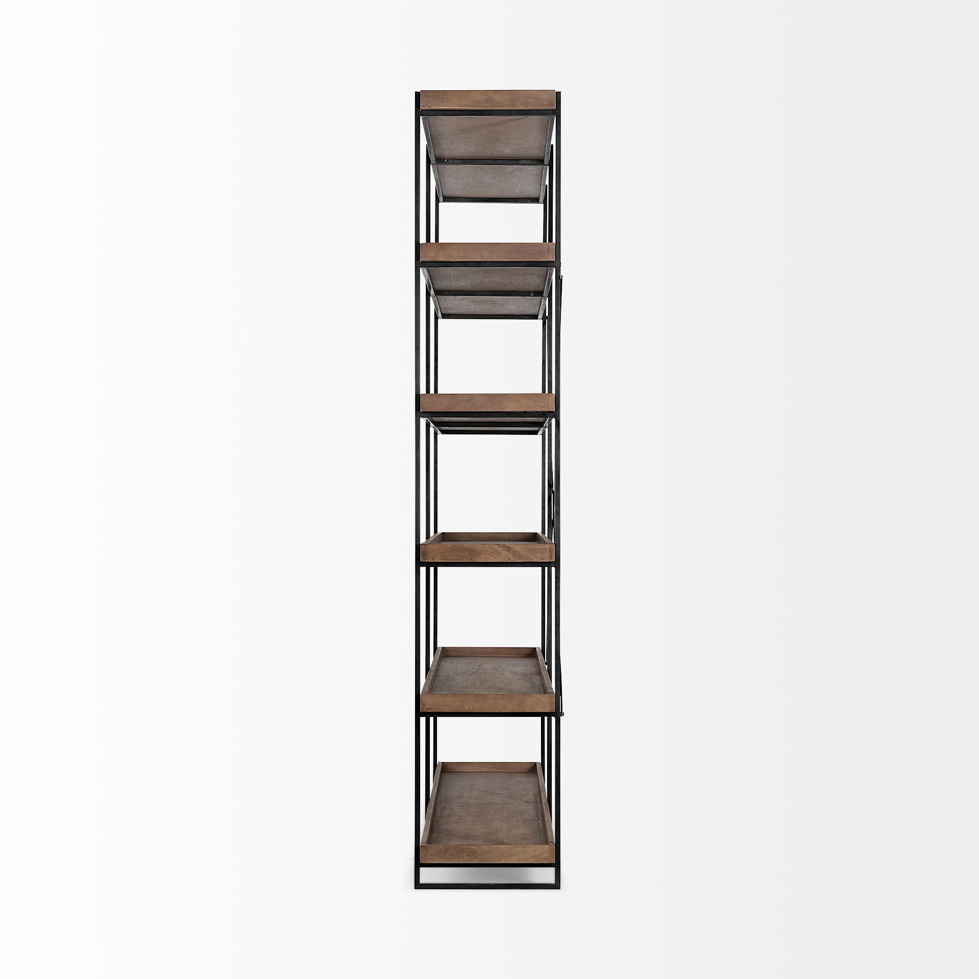 Trey IV Medium Brown Wood and Iron 5-Tray Shelf Shelving Unit Bookcases & Shelves Mercana , Black Friday Sale Mercana Furniture Sale, Old Bones Co, Mid Century Furniture Sale, Four Hands Furniture, Black Friday Sale Trey IV Medium Brown Wood and Iron 5-Tray Shelf Shelving Unit,Gus Sale, Perigold Trey IV Medium Brown Wood and Iron 5-Tray Shelf Shelving Unit Bookcases & Shelves Black Friday Sale , Perigold Sale Trey IV Medium Brown Wood and Iron 5-Tray Shelf Shelving Unit,Trey IV Medium Brown Wood and Iron 5-