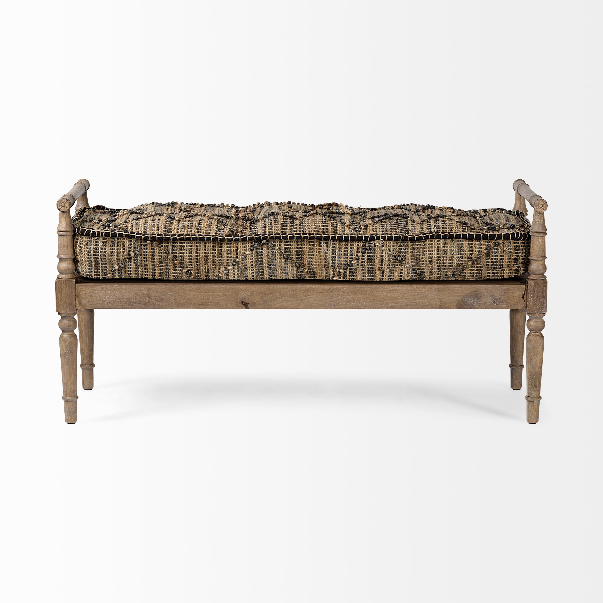 Fullerton II Jute Patterned Top with Brown Wood Base Accent Bench Benches Mercana , Black Friday Sale Mercana Furniture Sale, Old Bones Co, Mid Century Furniture Sale, Four Hands Furniture, Black Friday Sale Fullerton II Jute Patterned Top with Brown Wood Base Accent Bench,Gus Sale, Perigold Fullerton II Jute Patterned Top with Brown Wood Base Accent Bench Benches Black Friday Sale , Perigold Sale Fullerton II Jute Patterned Top with Brown Wood Base Accent Bench,Fullerton II Jute Patterned Top with Brown Wo