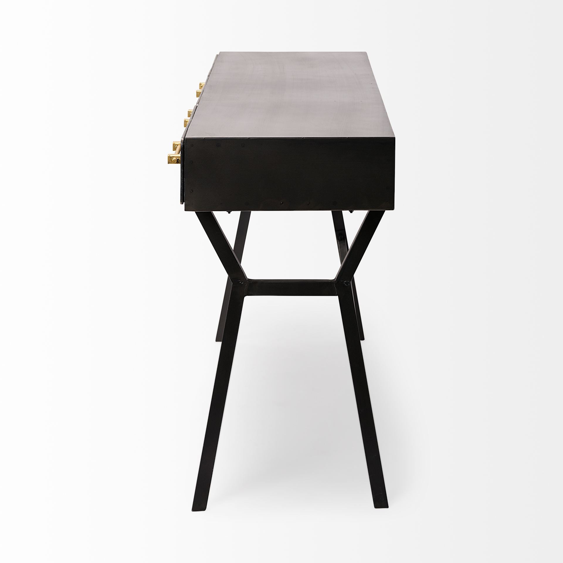 Vince Black Metal with Gold Accents 3-Drawer Office Desk Desks Mercana , Black Friday Sale Mercana Furniture Sale, Old Bones Co, Mid Century Furniture Sale, Four Hands Furniture, Black Friday Sale Vince Black Metal with Gold Accents 3-Drawer Office Desk,Gus Sale, Perigold Vince Black Metal with Gold Accents 3-Drawer Office Desk Desks Black Friday Sale , Perigold Sale Vince Black Metal with Gold Accents 3-Drawer Office Desk,Vince Black Metal with Gold Accents 3-Drawer Office Desk Lulu and Georgia, Burke Deco