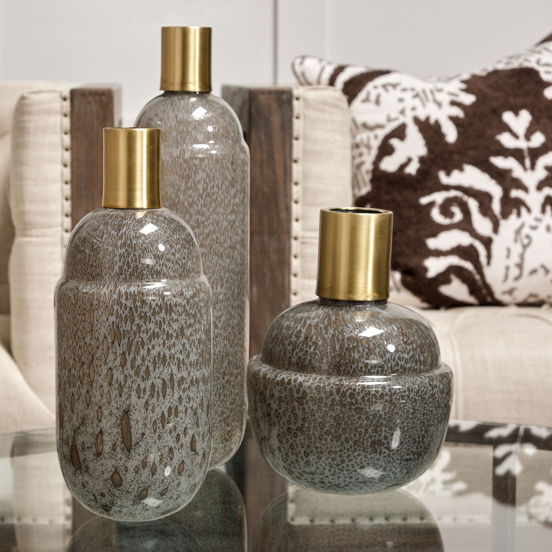 Toba III Large Brown with Gold Spotted Gourd Style Vase Vases Mercana , Black Friday Sale Mercana Furniture Sale, Old Bones Co, Mid Century Furniture Sale, Four Hands Furniture, Black Friday Sale Toba III Large Brown with Gold Spotted Gourd Style Vase,Gus Sale, Perigold Toba III Large Brown with Gold Spotted Gourd Style Vase Vases Black Friday Sale , Perigold Sale Toba III Large Brown with Gold Spotted Gourd Style Vase,Toba III Large Brown with Gold Spotted Gourd Style Vase Lulu and Georgia, Burke Decor Sal