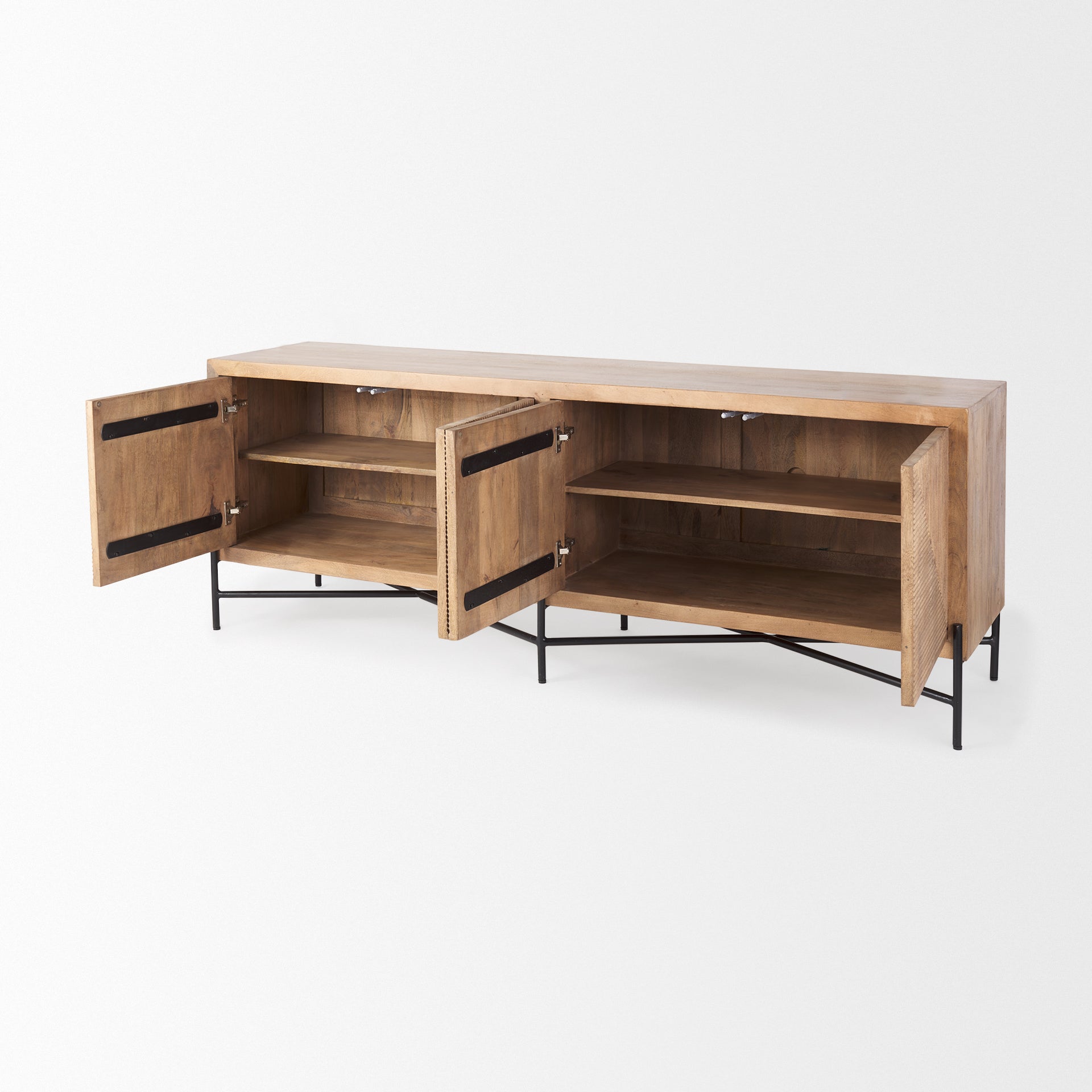 Cairo Brown Solid Wood Black Metal Base 4-Door Cabinet Sideboard Credenzas & Sideboards Mercana , Black Friday Sale Mercana Furniture Sale, Old Bones Co, Mid Century Furniture Sale, Four Hands Furniture, Black Friday Sale Cairo Brown Solid Wood Black Metal Base 4-Door Cabinet Sideboard,Gus Sale, Perigold Cairo Brown Solid Wood Black Metal Base 4-Door Cabinet Sideboard Credenzas & Sideboards Black Friday Sale , Perigold Sale Cairo Brown Solid Wood Black Metal Base 4-Door Cabinet Sideboard,Cairo Brown Solid W