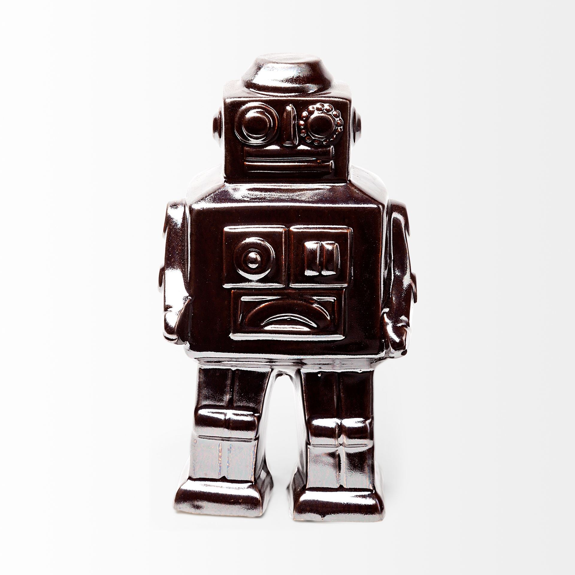 Robby Bronze Polished Robot