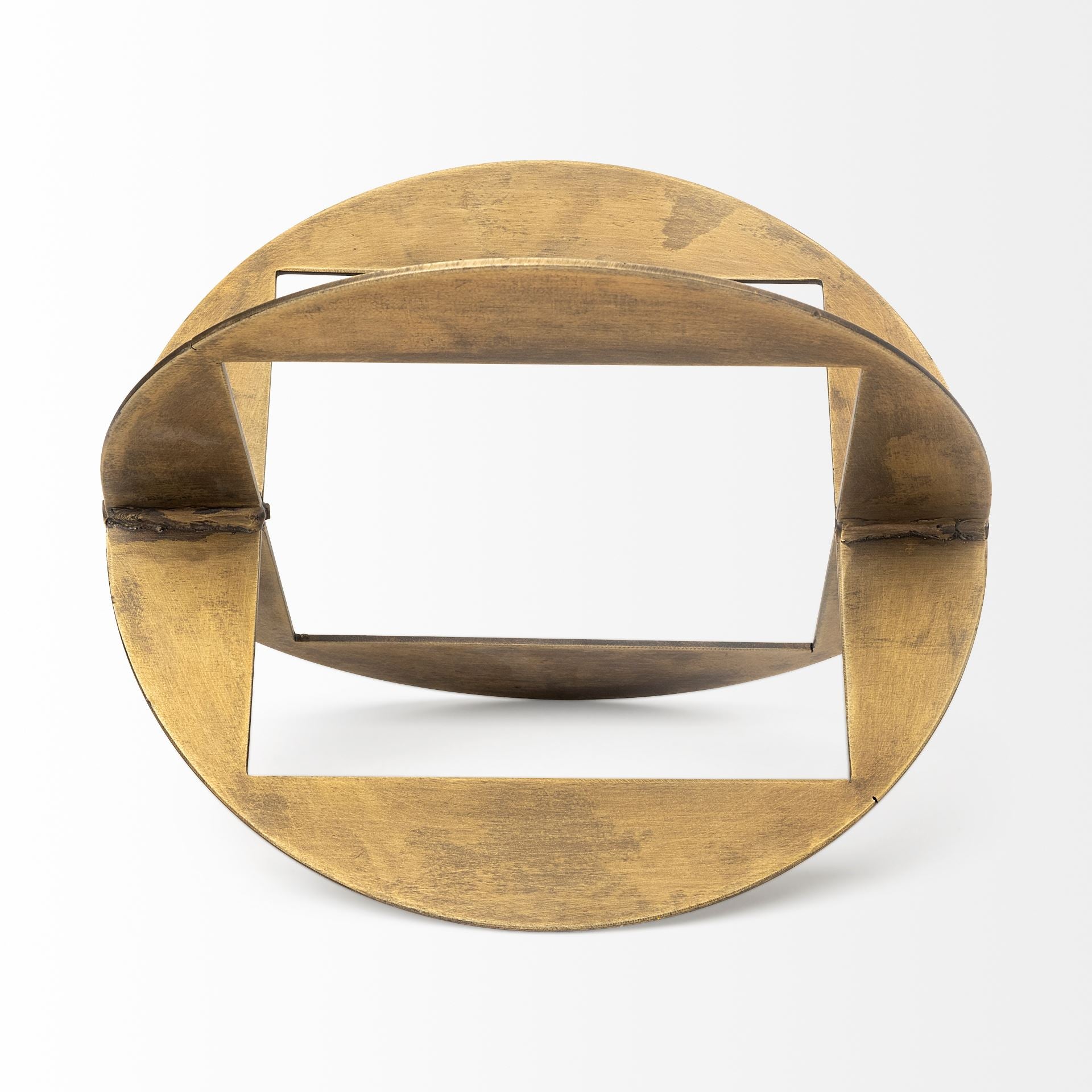 Cusco II Large Gold Geometric Decorative Object