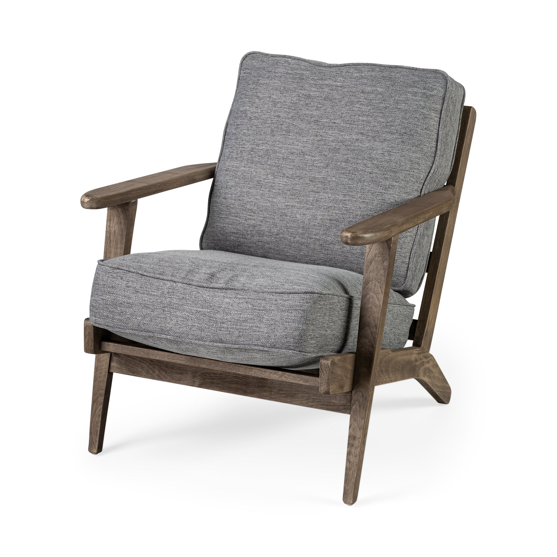Olympus Fabric Covered Wooden Frame Accent Chair