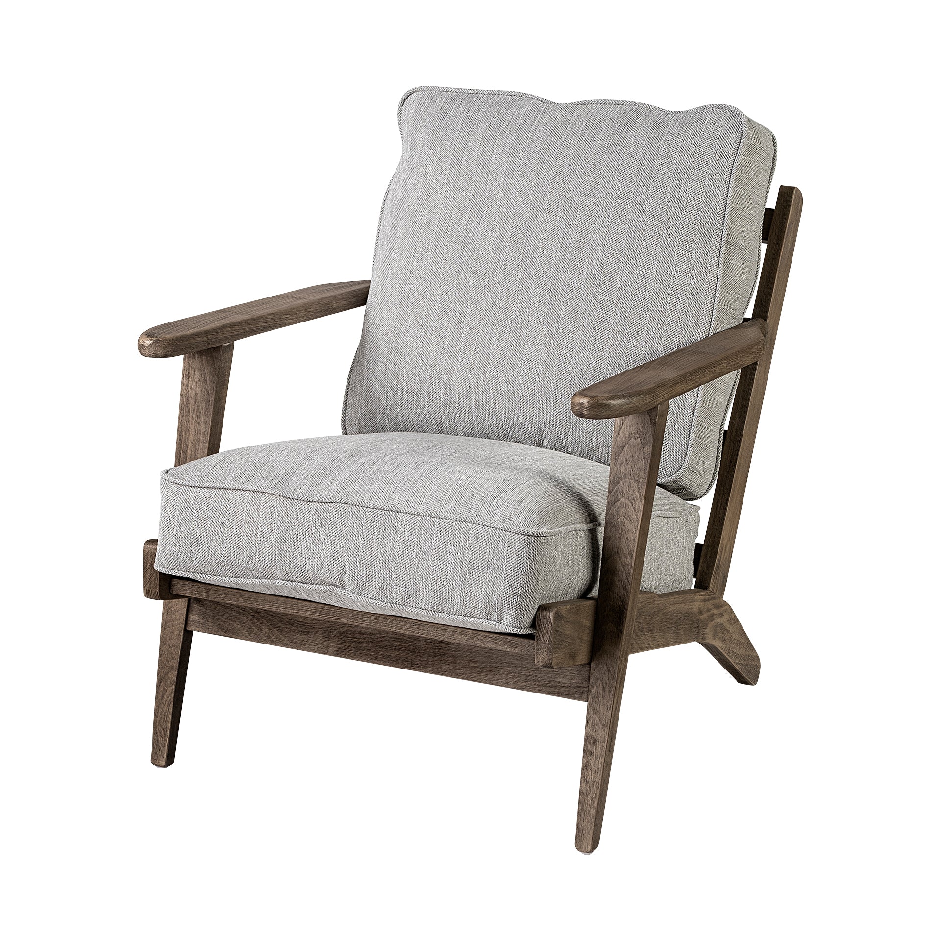 Olympus Fabric Covered Wooden Frame Accent Chair