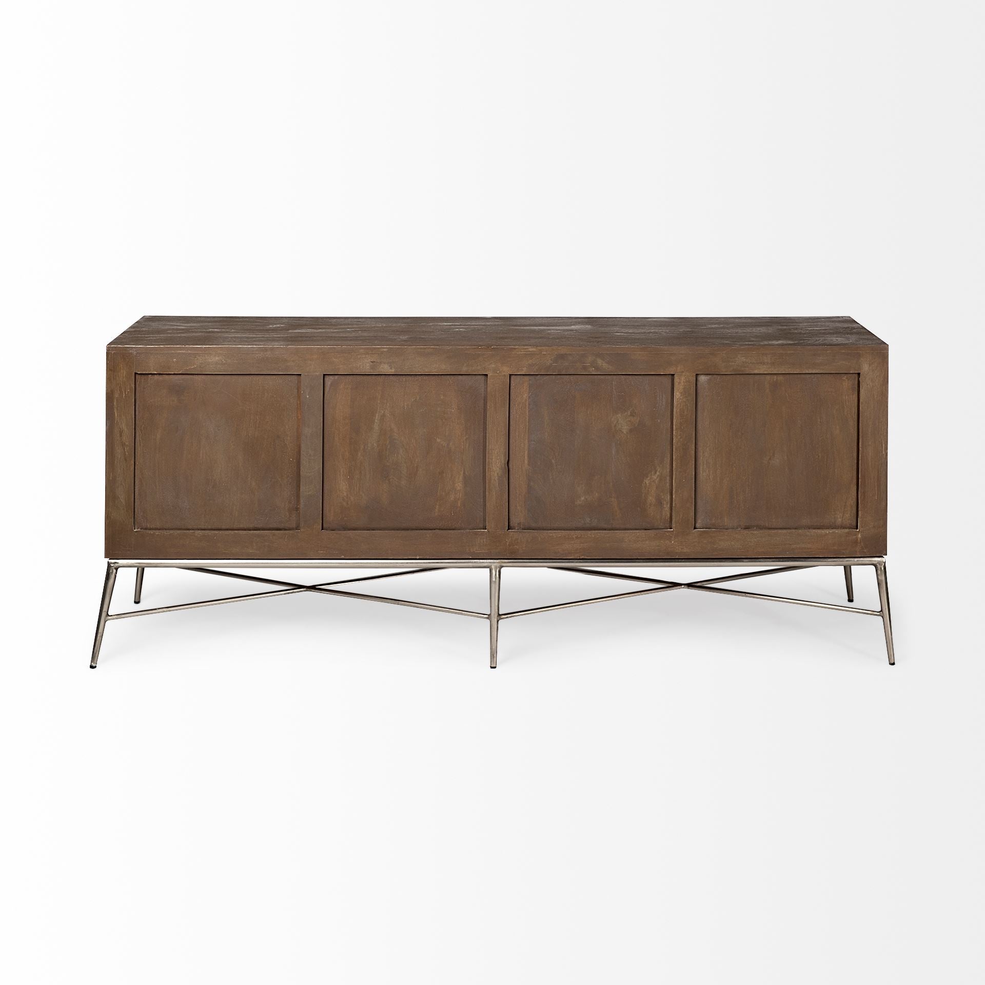 Swordfish 2-Tone Brown Wood Cabinet Silver Metal Base 4-Cabinet Door Sideboard Credenzas & Sideboards Mercana , Black Friday Sale Mercana Furniture Sale, Old Bones Co, Mid Century Furniture Sale, Four Hands Furniture, Black Friday Sale Swordfish 2-Tone Brown Wood Cabinet Silver Metal Base 4-Cabinet Door Sideboard,Gus Sale, Perigold Swordfish 2-Tone Brown Wood Cabinet Silver Metal Base 4-Cabinet Door Sideboard Credenzas & Sideboards Black Friday Sale , Perigold Sale Swordfish 2-Tone Brown Wood Cabinet Silver