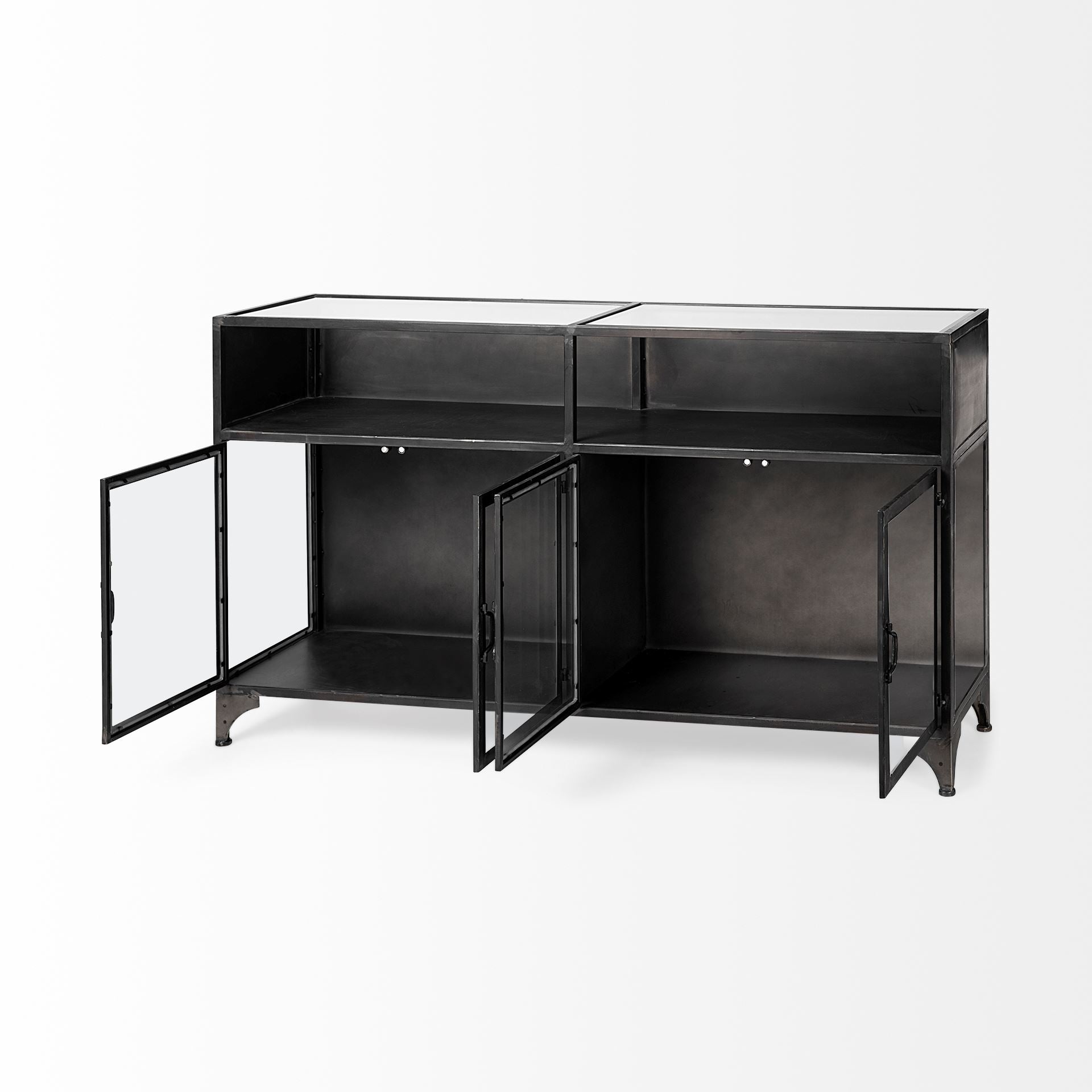 Pender Black Metal Glass Door Display Cabinet Credenzas & Sideboards Mercana , Black Friday Sale Mercana Furniture Sale, Old Bones Co, Mid Century Furniture Sale, Four Hands Furniture, Black Friday Sale Pender Black Metal Glass Door Display Cabinet,Gus Sale, Perigold Pender Black Metal Glass Door Display Cabinet Credenzas & Sideboards Black Friday Sale , Perigold Sale Pender Black Metal Glass Door Display Cabinet,Pender Black Metal Glass Door Display Cabinet Lulu and Georgia, Burke Decor Sale Pender Black M