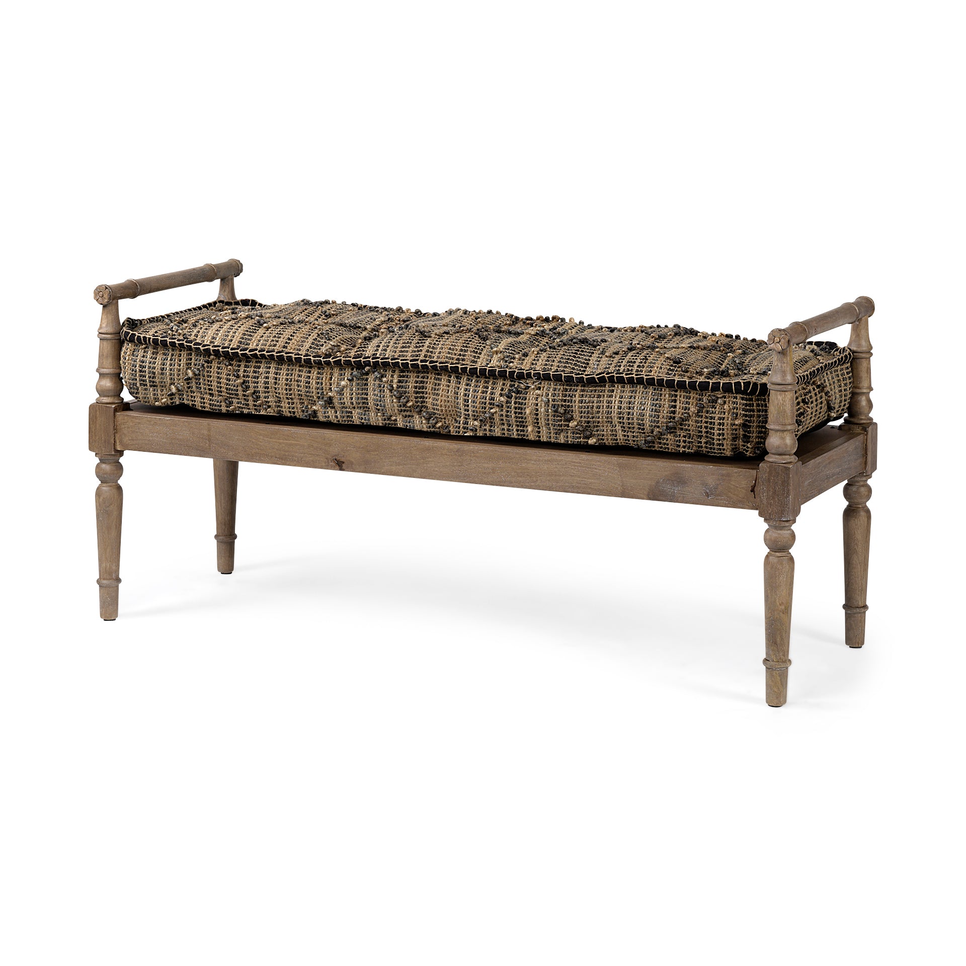 Fullerton II Jute Patterned Top with Brown Wood Base Accent Bench Benches Mercana , Black Friday Sale Mercana Furniture Sale, Old Bones Co, Mid Century Furniture Sale, Four Hands Furniture, Black Friday Sale Fullerton II Jute Patterned Top with Brown Wood Base Accent Bench,Gus Sale, Perigold Fullerton II Jute Patterned Top with Brown Wood Base Accent Bench Benches Black Friday Sale , Perigold Sale Fullerton II Jute Patterned Top with Brown Wood Base Accent Bench,Fullerton II Jute Patterned Top with Brown Wo