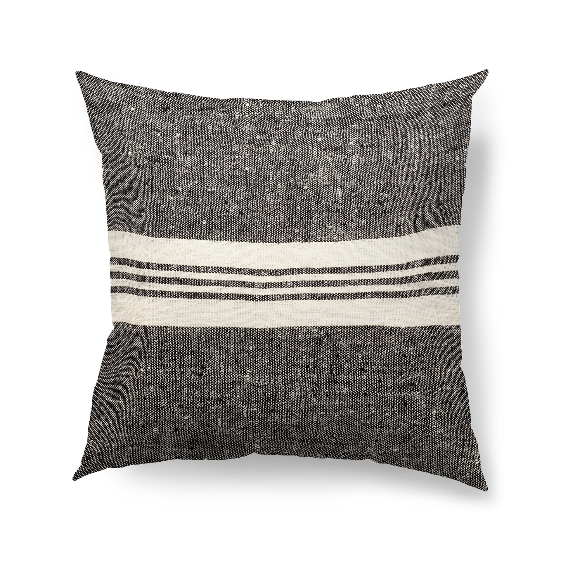 Sharon Black With Stripes Decorative Pillow Cover