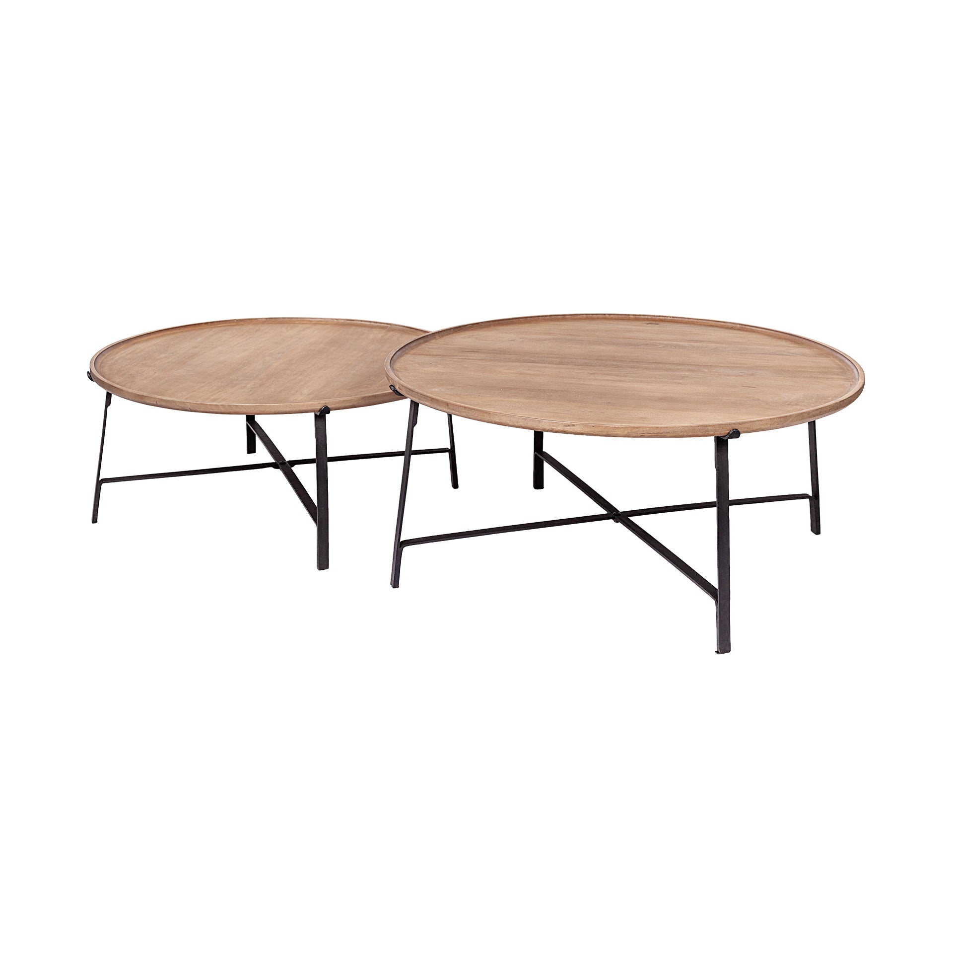 Helios Brown Solid Wood Top Black Metal Base Nesting Coffee Tables - Set of 2 Coffee Tables Mercana , Black Friday Sale Mercana Furniture Sale, Old Bones Co, Mid Century Furniture Sale, Four Hands Furniture, Black Friday Sale Helios Brown Solid Wood Top Black Metal Base Nesting Coffee Tables - Set of 2,Gus Sale, Perigold Helios Brown Solid Wood Top Black Metal Base Nesting Coffee Tables - Set of 2 Coffee Tables Black Friday Sale , Perigold Sale Helios Brown Solid Wood Top Black Metal Base Nesting Coffee Tab