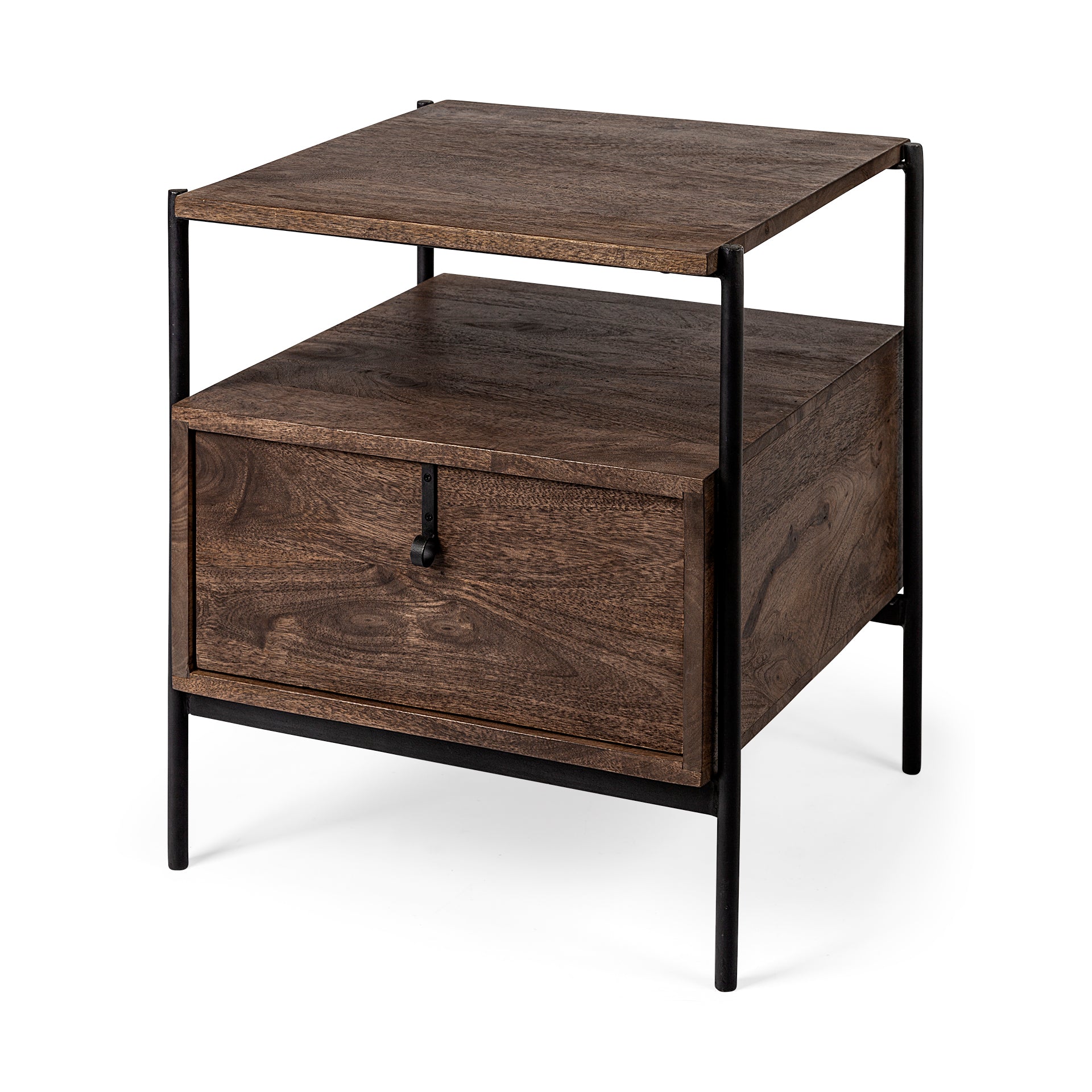 Glenn Dark Brown Wood with Black Iron Frame Square End/Side Table Side & End Tables Mercana , Black Friday Sale Mercana Furniture Sale, Old Bones Co, Mid Century Furniture Sale, Four Hands Furniture, Black Friday Sale Glenn Dark Brown Wood with Black Iron Frame Square End/Side Table,Gus Sale, Perigold Glenn Dark Brown Wood with Black Iron Frame Square End/Side Table Side & End Tables Black Friday Sale , Perigold Sale Glenn Dark Brown Wood with Black Iron Frame Square End/Side Table,Glenn Dark Brown Wood wit