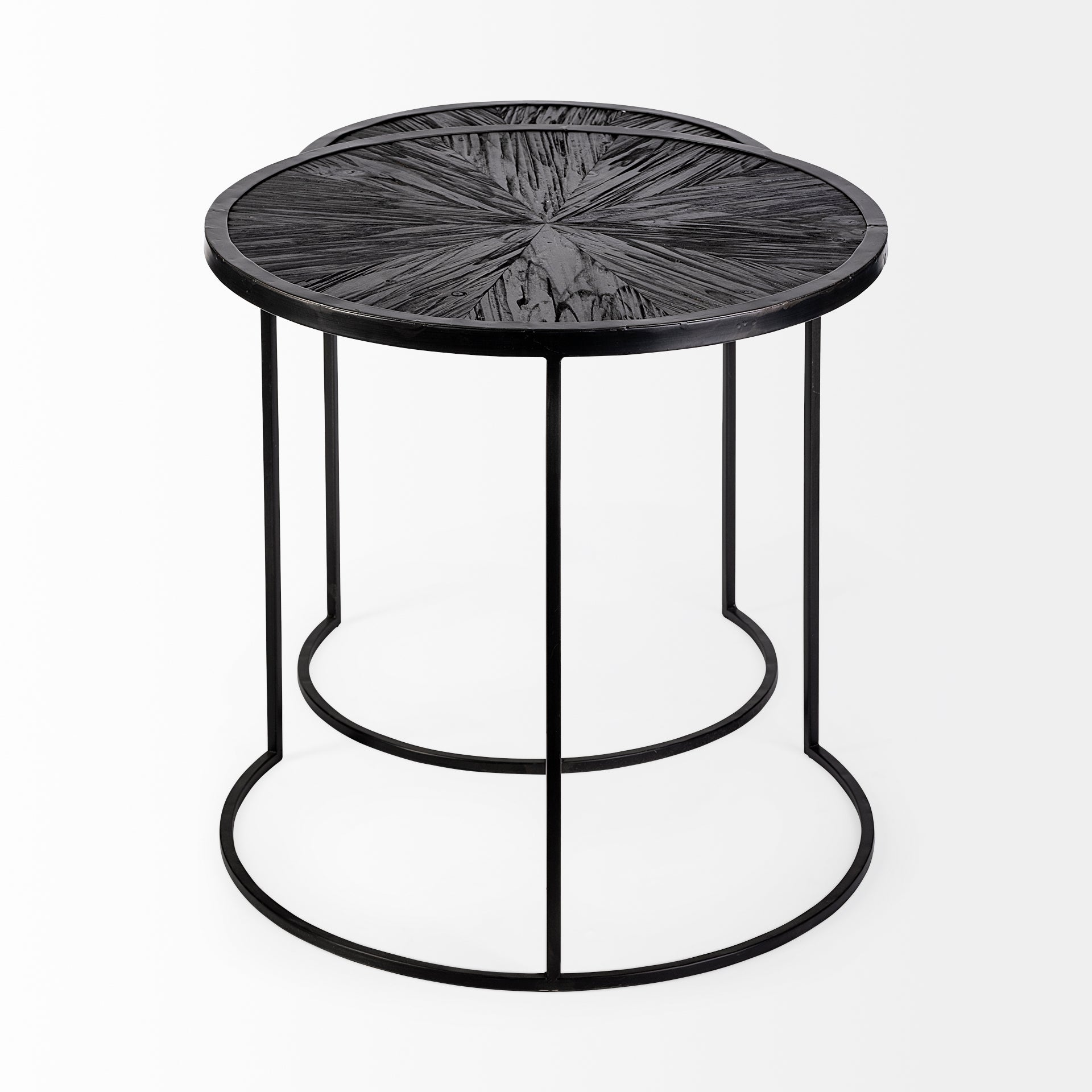 Chakra Round Dark Wood Top Black Frame Accent Tables - Set of 2 Side & End Tables Mercana , Black Friday Sale Mercana Furniture Sale, Old Bones Co, Mid Century Furniture Sale, Four Hands Furniture, Black Friday Sale Chakra Round Dark Wood Top Black Frame Accent Tables - Set of 2,Gus Sale, Perigold Chakra Round Dark Wood Top Black Frame Accent Tables - Set of 2 Side & End Tables Black Friday Sale , Perigold Sale Chakra Round Dark Wood Top Black Frame Accent Tables - Set of 2,Chakra Round Dark Wood Top Black 