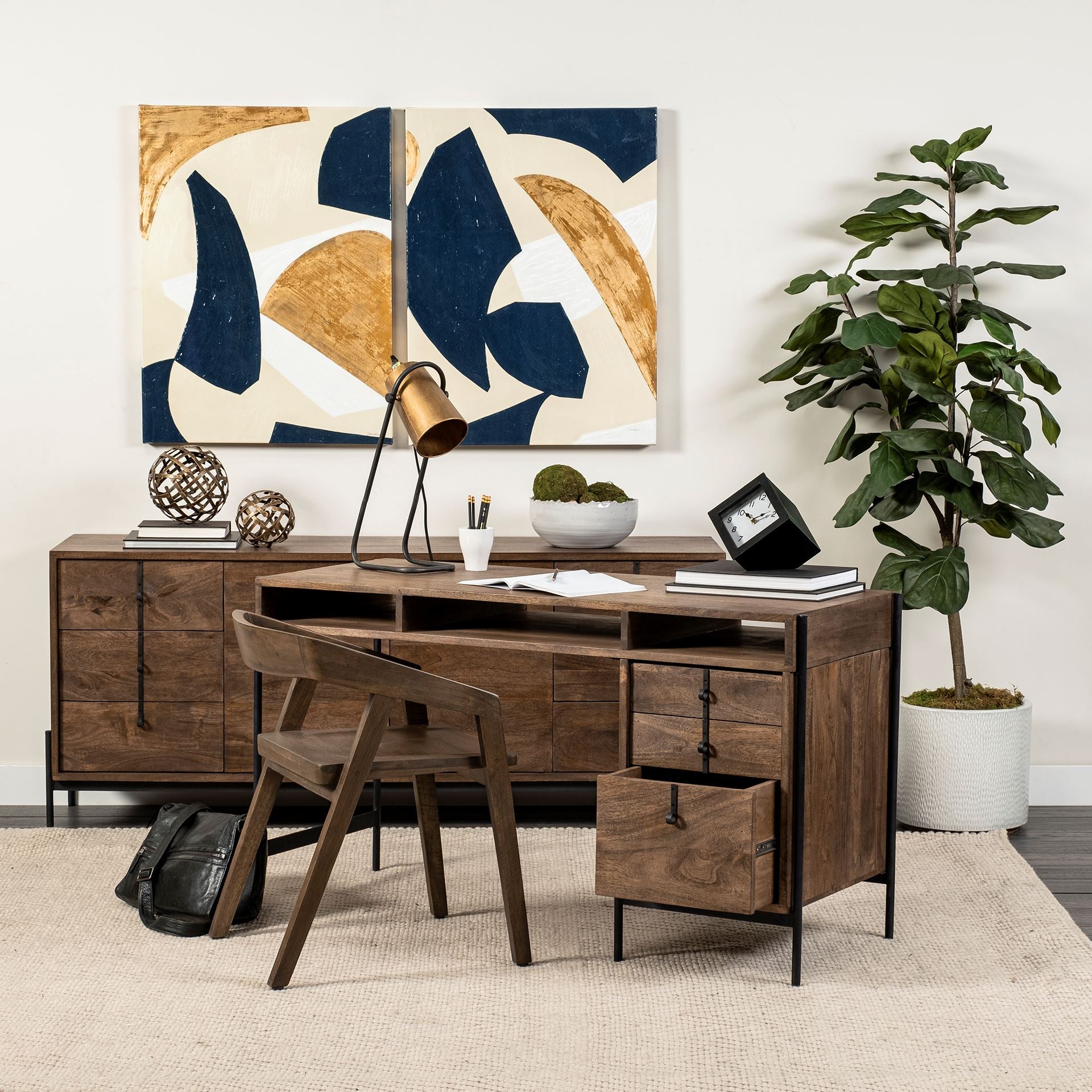 Glenn Dark Brown Wood with Black Iron Frame 3-Drawer Office Desk Desks Mercana , Black Friday Sale Mercana Furniture Sale, Old Bones Co, Mid Century Furniture Sale, Four Hands Furniture, Black Friday Sale Glenn Dark Brown Wood with Black Iron Frame 3-Drawer Office Desk,Gus Sale, Perigold Glenn Dark Brown Wood with Black Iron Frame 3-Drawer Office Desk Desks Black Friday Sale , Perigold Sale Glenn Dark Brown Wood with Black Iron Frame 3-Drawer Office Desk,Glenn Dark Brown Wood with Black Iron Frame 3-Drawer 