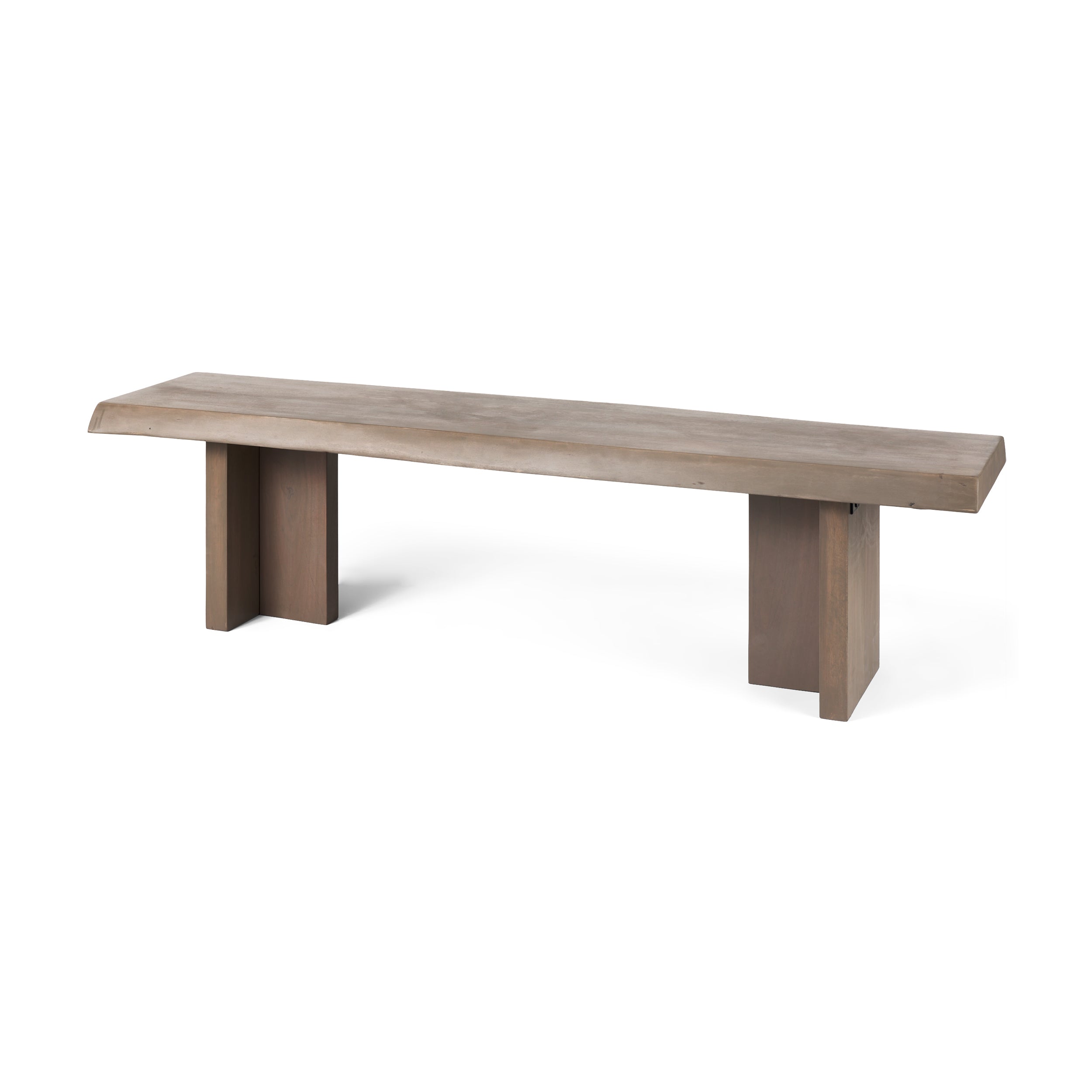 Konstantin Medium Brown Wood with Live Edge Bench