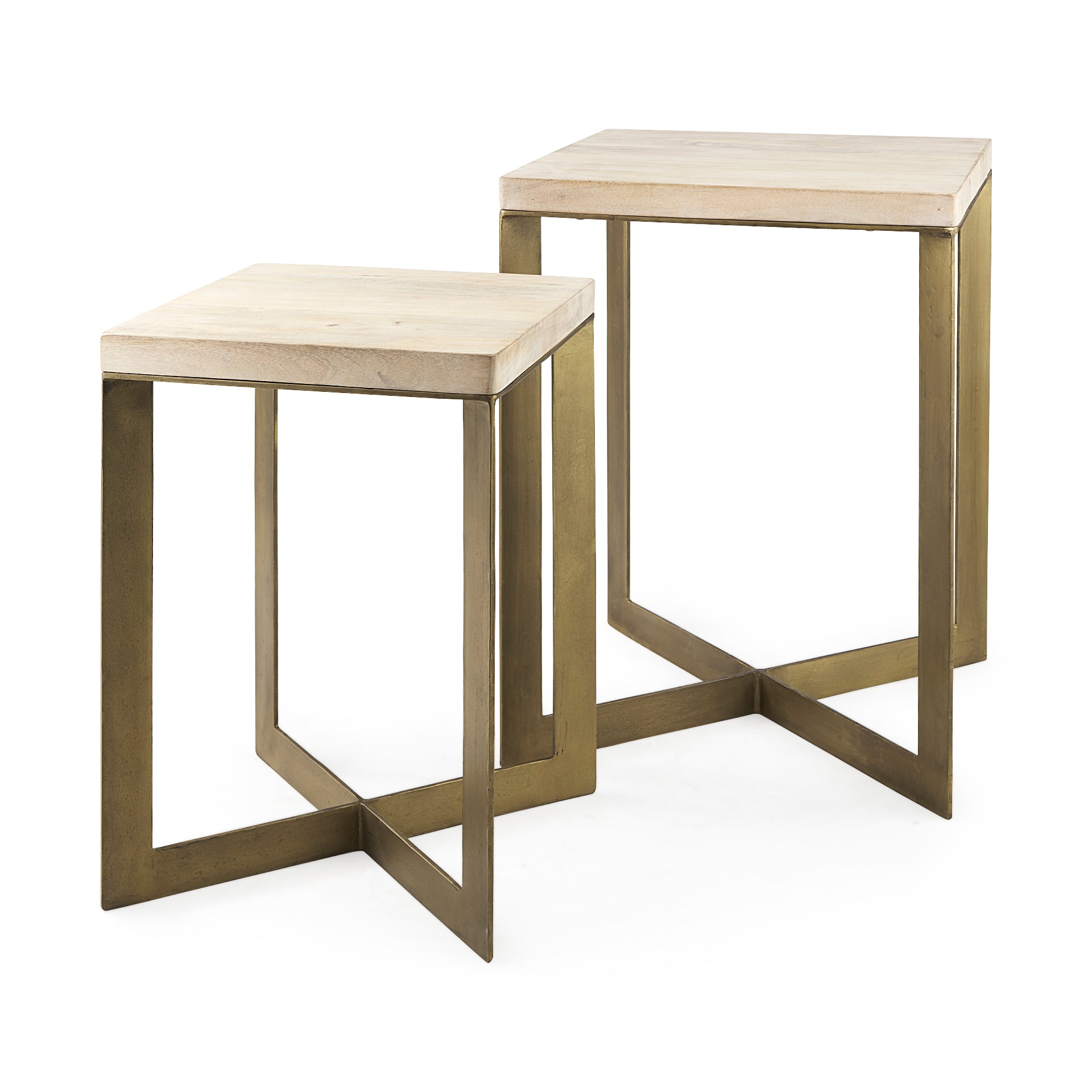 Faye Wood with Metal Base Accent Tables - Set of 2 Side & End Tables Mercana Beige Gold , Black Friday Sale Mercana Furniture Sale, Old Bones Co, Mid Century Furniture Sale, Four Hands Furniture, Black Friday Sale Faye Wood with Metal Base Accent Tables - Set of 2,Gus Sale, Perigold Faye Wood with Metal Base Accent Tables - Set of 2 Side & End Tables Black Friday Sale , Perigold Sale Faye Wood with Metal Base Accent Tables - Set of 2,Faye Wood with Metal Base Accent Tables - Set of 2 Lulu and Georgia, Burke