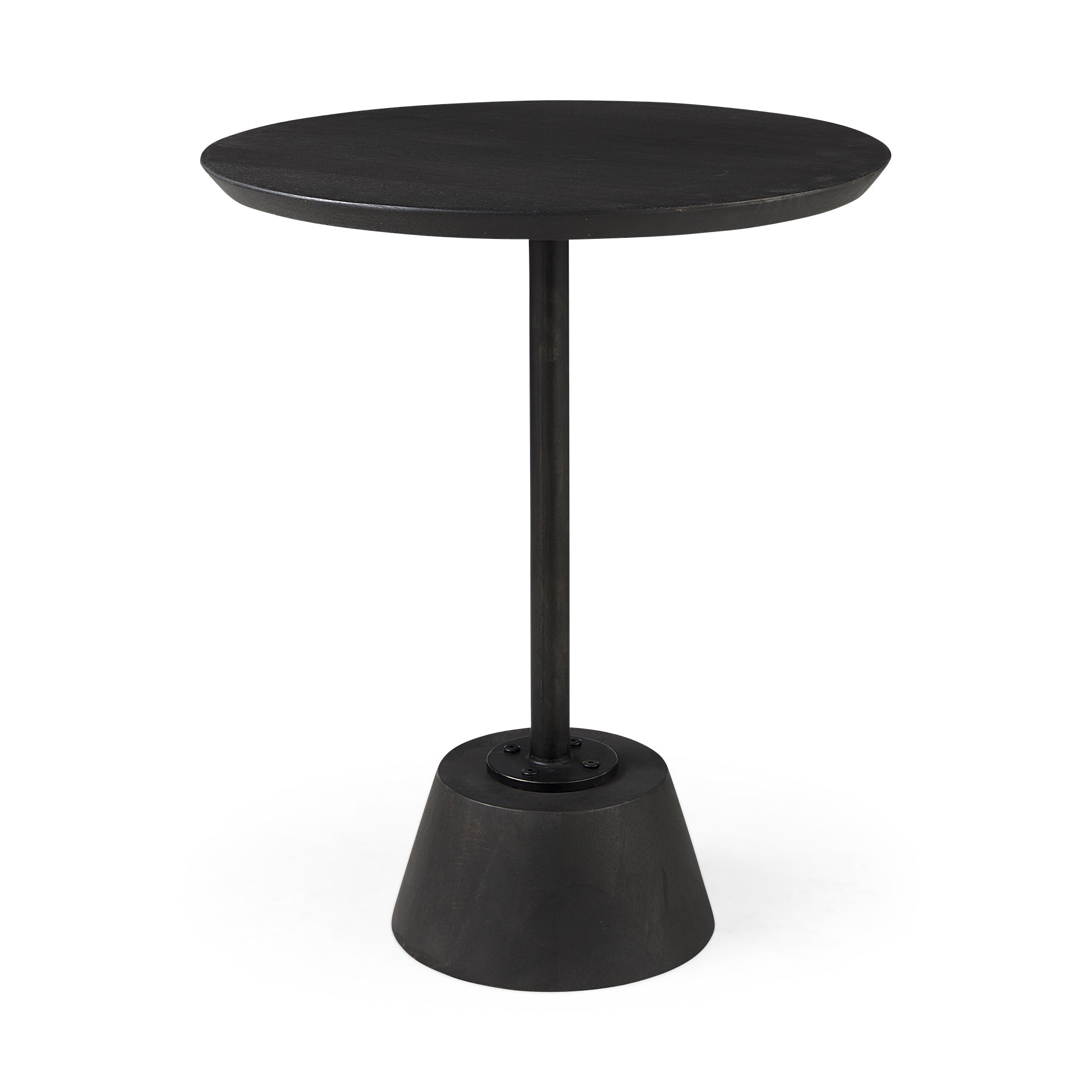 Maxwell Round Wood with Metal Pedestal Side Table Side & End Tables Mercana Dark Brown Black , Black Friday Sale Mercana Furniture Sale, Old Bones Co, Mid Century Furniture Sale, Four Hands Furniture, Black Friday Sale Maxwell Round Wood with Metal Pedestal Side Table,Gus Sale, Perigold Maxwell Round Wood with Metal Pedestal Side Table Side & End Tables Black Friday Sale , Perigold Sale Maxwell Round Wood with Metal Pedestal Side Table,Maxwell Round Wood with Metal Pedestal Side Table Lulu and Georgia, Burk