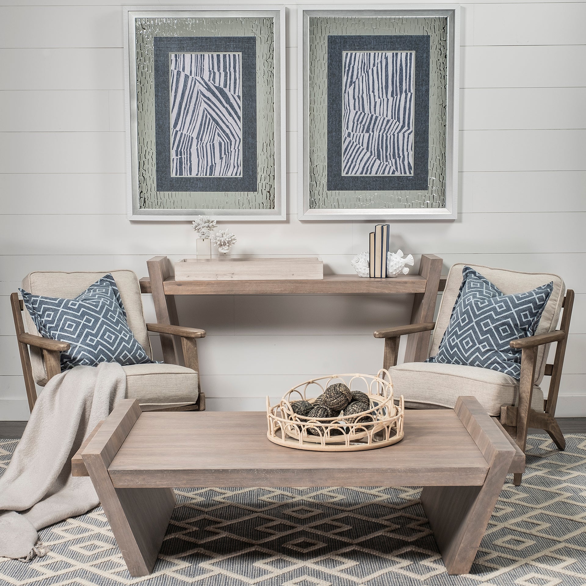 Elaine Brown Solid Wood Top & Base Coffee Table