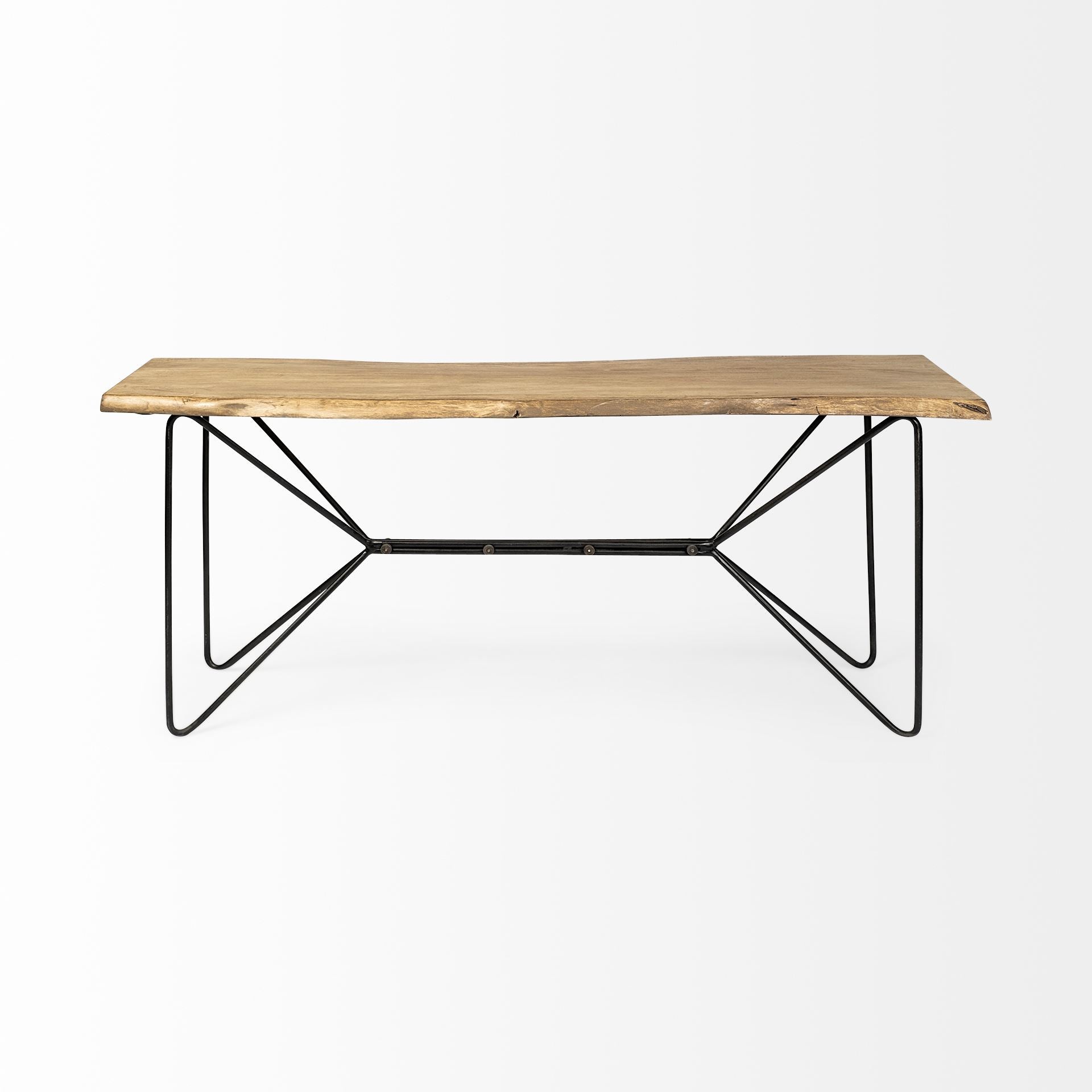 Papillion I Wood and Iron Console Table