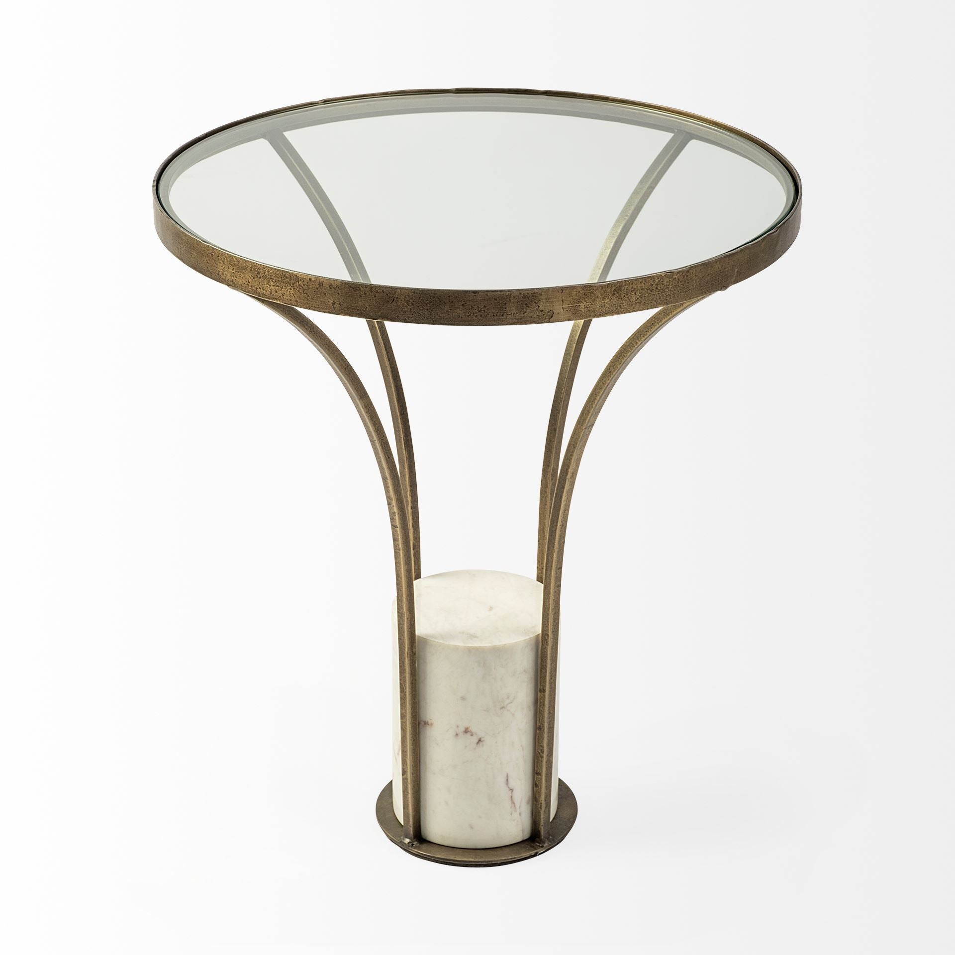 Jacinta Round Glass Top Metal and Marble Pedestal End/Side Table Side & End Tables Mercana , Black Friday Sale Mercana Furniture Sale, Old Bones Co, Mid Century Furniture Sale, Four Hands Furniture, Black Friday Sale Jacinta Round Glass Top Metal and Marble Pedestal End/Side Table,Gus Sale, Perigold Jacinta Round Glass Top Metal and Marble Pedestal End/Side Table Side & End Tables Black Friday Sale , Perigold Sale Jacinta Round Glass Top Metal and Marble Pedestal End/Side Table,Jacinta Round Glass Top Metal