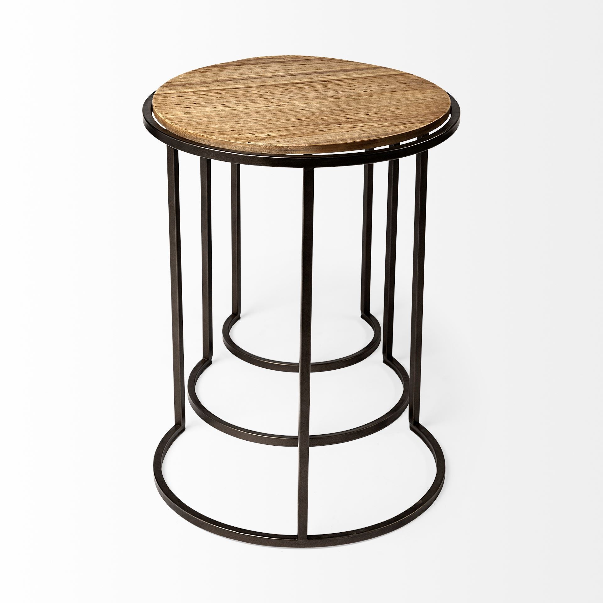 Glover Brown Wood Round Top with Metal Nesting Accent Tables - Set of 3 Side & End Tables Mercana , Black Friday Sale Mercana Furniture Sale, Old Bones Co, Mid Century Furniture Sale, Four Hands Furniture, Black Friday Sale Glover Brown Wood Round Top with Metal Nesting Accent Tables - Set of 3,Gus Sale, Perigold Glover Brown Wood Round Top with Metal Nesting Accent Tables - Set of 3 Side & End Tables Black Friday Sale , Perigold Sale Glover Brown Wood Round Top with Metal Nesting Accent Tables - Set of 3,G
