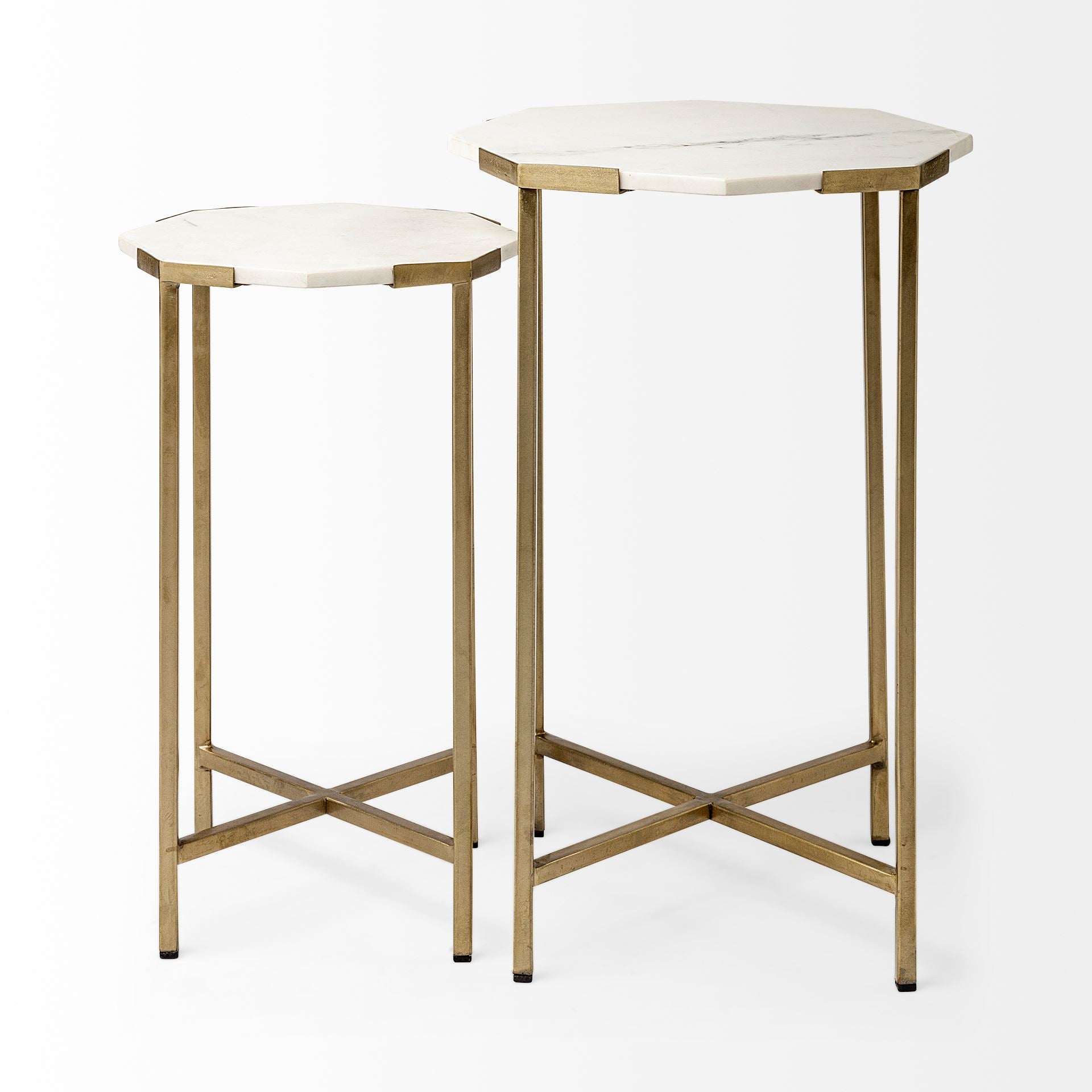 Vincent Octagonal White Marble Tabletop with Gold Metal End/Side Tables Side & End Tables Mercana , Black Friday Sale Mercana Furniture Sale, Old Bones Co, Mid Century Furniture Sale, Four Hands Furniture, Black Friday Sale Vincent Octagonal White Marble Tabletop with Gold Metal End/Side Tables,Gus Sale, Perigold Vincent Octagonal White Marble Tabletop with Gold Metal End/Side Tables Side & End Tables Black Friday Sale , Perigold Sale Vincent Octagonal White Marble Tabletop with Gold Metal End/Side Tables,V