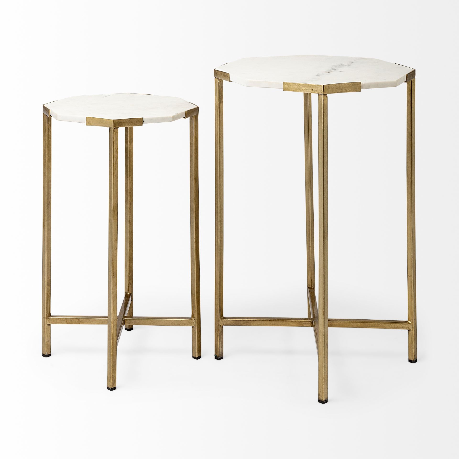 Vincent Octagonal White Marble Tabletop with Gold Metal End/Side Tables Side & End Tables Mercana , Black Friday Sale Mercana Furniture Sale, Old Bones Co, Mid Century Furniture Sale, Four Hands Furniture, Black Friday Sale Vincent Octagonal White Marble Tabletop with Gold Metal End/Side Tables,Gus Sale, Perigold Vincent Octagonal White Marble Tabletop with Gold Metal End/Side Tables Side & End Tables Black Friday Sale , Perigold Sale Vincent Octagonal White Marble Tabletop with Gold Metal End/Side Tables,V
