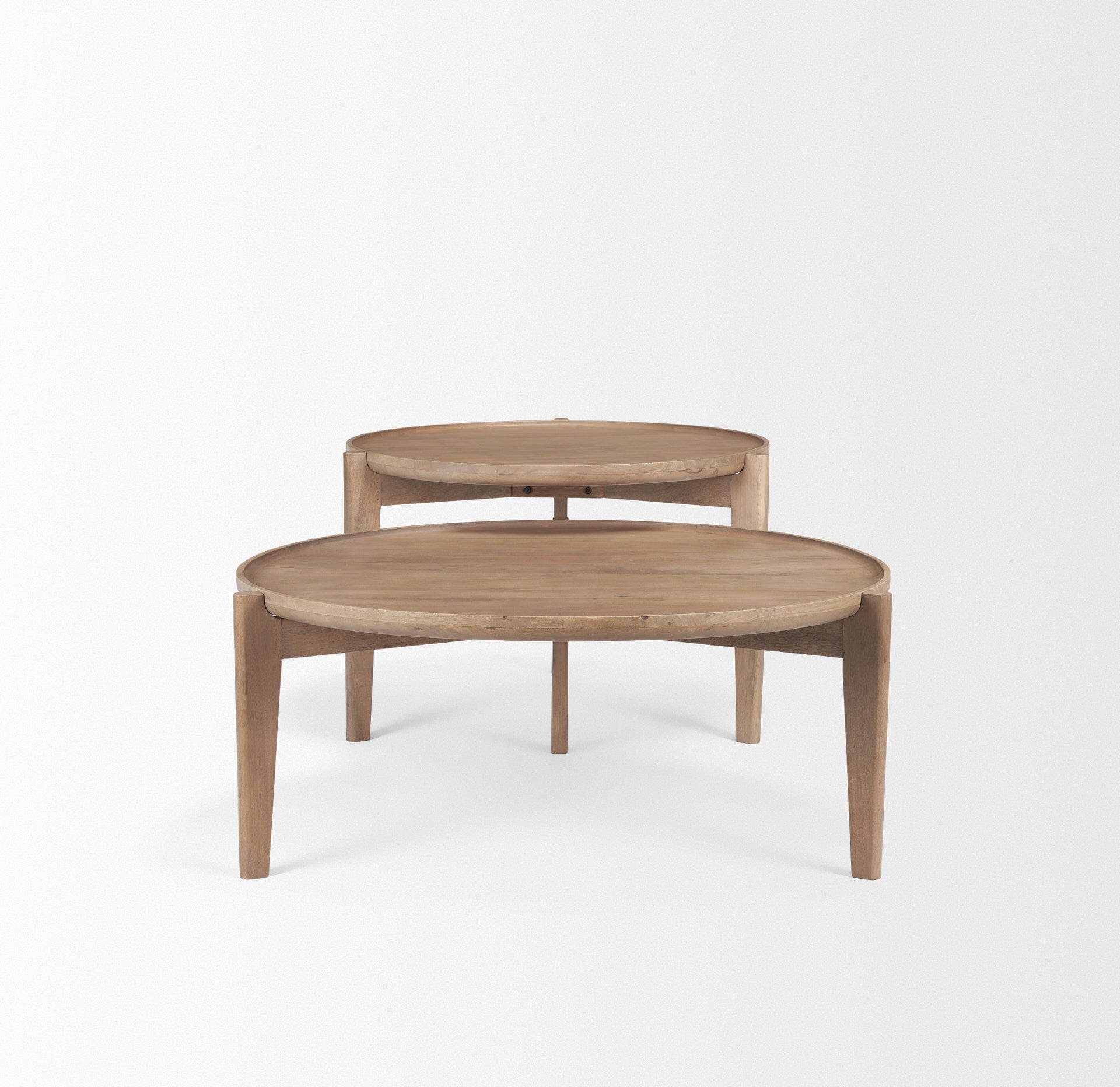 Cleaver Round Brown Solid Wood Nesting Coffee Tables - Set of 2 Coffee Tables Mercana , Black Friday Sale Mercana Furniture Sale, Old Bones Co, Mid Century Furniture Sale, Four Hands Furniture, Black Friday Sale Cleaver Round Brown Solid Wood Nesting Coffee Tables - Set of 2,Gus Sale, Perigold Cleaver Round Brown Solid Wood Nesting Coffee Tables - Set of 2 Coffee Tables Black Friday Sale , Perigold Sale Cleaver Round Brown Solid Wood Nesting Coffee Tables - Set of 2,Cleaver Round Brown Solid Wood Nesting Co