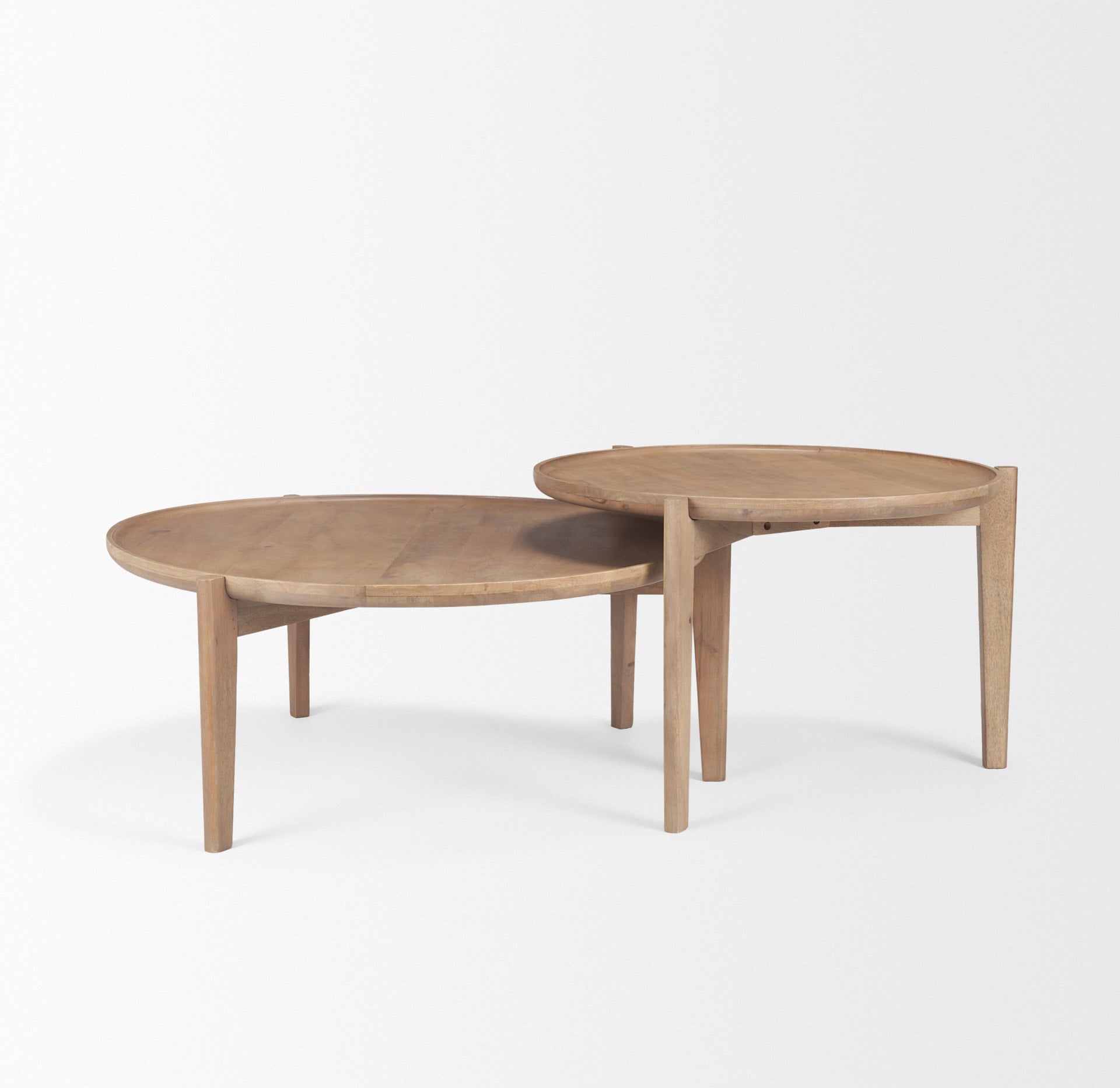 Cleaver Round Brown Solid Wood Nesting Coffee Tables - Set of 2 Coffee Tables Mercana , Black Friday Sale Mercana Furniture Sale, Old Bones Co, Mid Century Furniture Sale, Four Hands Furniture, Black Friday Sale Cleaver Round Brown Solid Wood Nesting Coffee Tables - Set of 2,Gus Sale, Perigold Cleaver Round Brown Solid Wood Nesting Coffee Tables - Set of 2 Coffee Tables Black Friday Sale , Perigold Sale Cleaver Round Brown Solid Wood Nesting Coffee Tables - Set of 2,Cleaver Round Brown Solid Wood Nesting Co