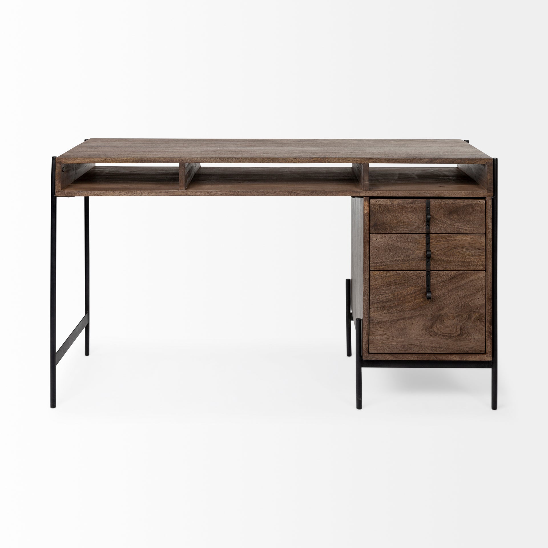 Glenn Dark Brown Wood with Black Iron Frame 3-Drawer Office Desk Desks Mercana , Black Friday Sale Mercana Furniture Sale, Old Bones Co, Mid Century Furniture Sale, Four Hands Furniture, Black Friday Sale Glenn Dark Brown Wood with Black Iron Frame 3-Drawer Office Desk,Gus Sale, Perigold Glenn Dark Brown Wood with Black Iron Frame 3-Drawer Office Desk Desks Black Friday Sale , Perigold Sale Glenn Dark Brown Wood with Black Iron Frame 3-Drawer Office Desk,Glenn Dark Brown Wood with Black Iron Frame 3-Drawer 