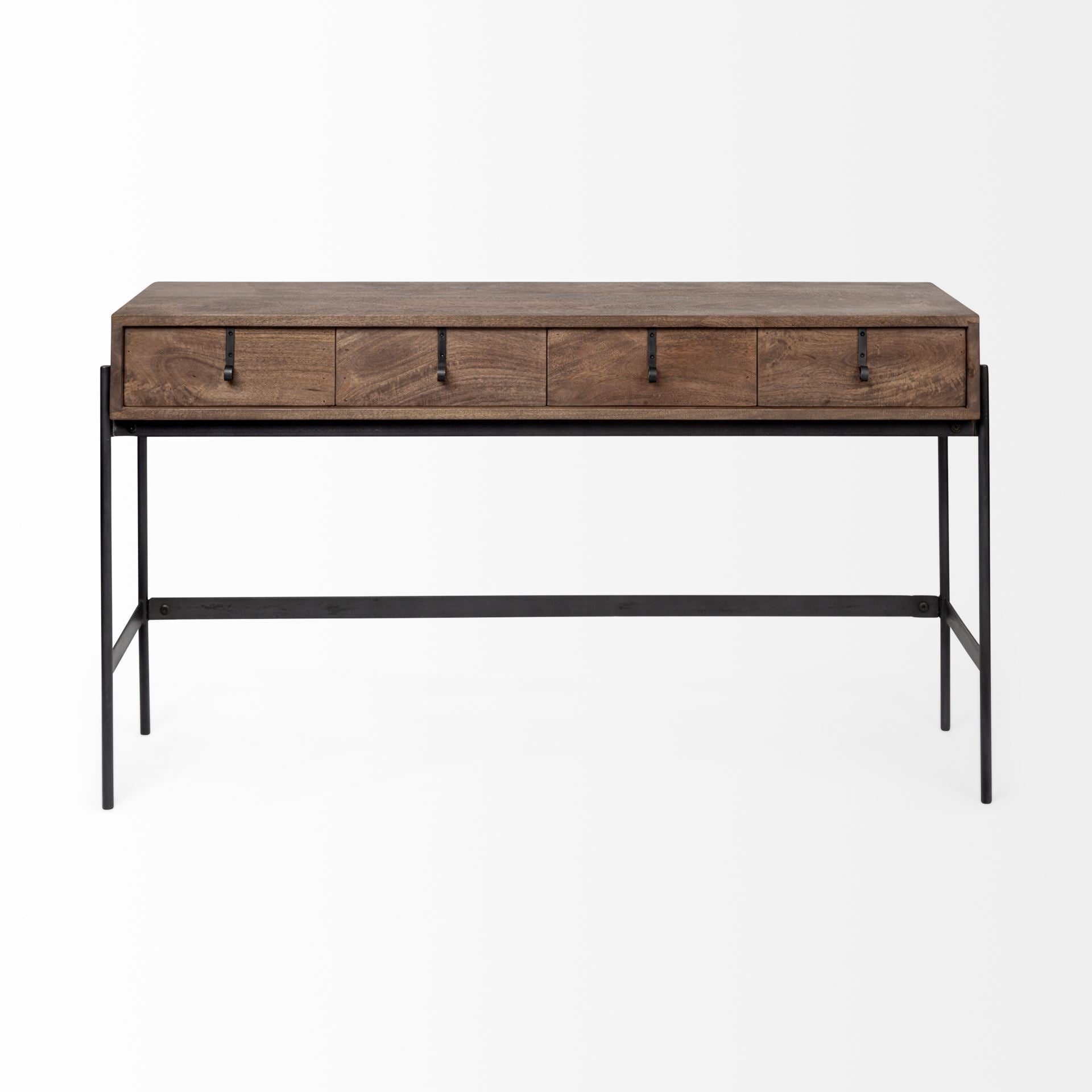 Glenn Dark Brown Wood with Black Iron Frame 4-Drawer Console Table Console Tables Mercana , Black Friday Sale Mercana Furniture Sale, Old Bones Co, Mid Century Furniture Sale, Four Hands Furniture, Black Friday Sale Glenn Dark Brown Wood with Black Iron Frame 4-Drawer Console Table,Gus Sale, Perigold Glenn Dark Brown Wood with Black Iron Frame 4-Drawer Console Table Console Tables Black Friday Sale , Perigold Sale Glenn Dark Brown Wood with Black Iron Frame 4-Drawer Console Table,Glenn Dark Brown Wood with 