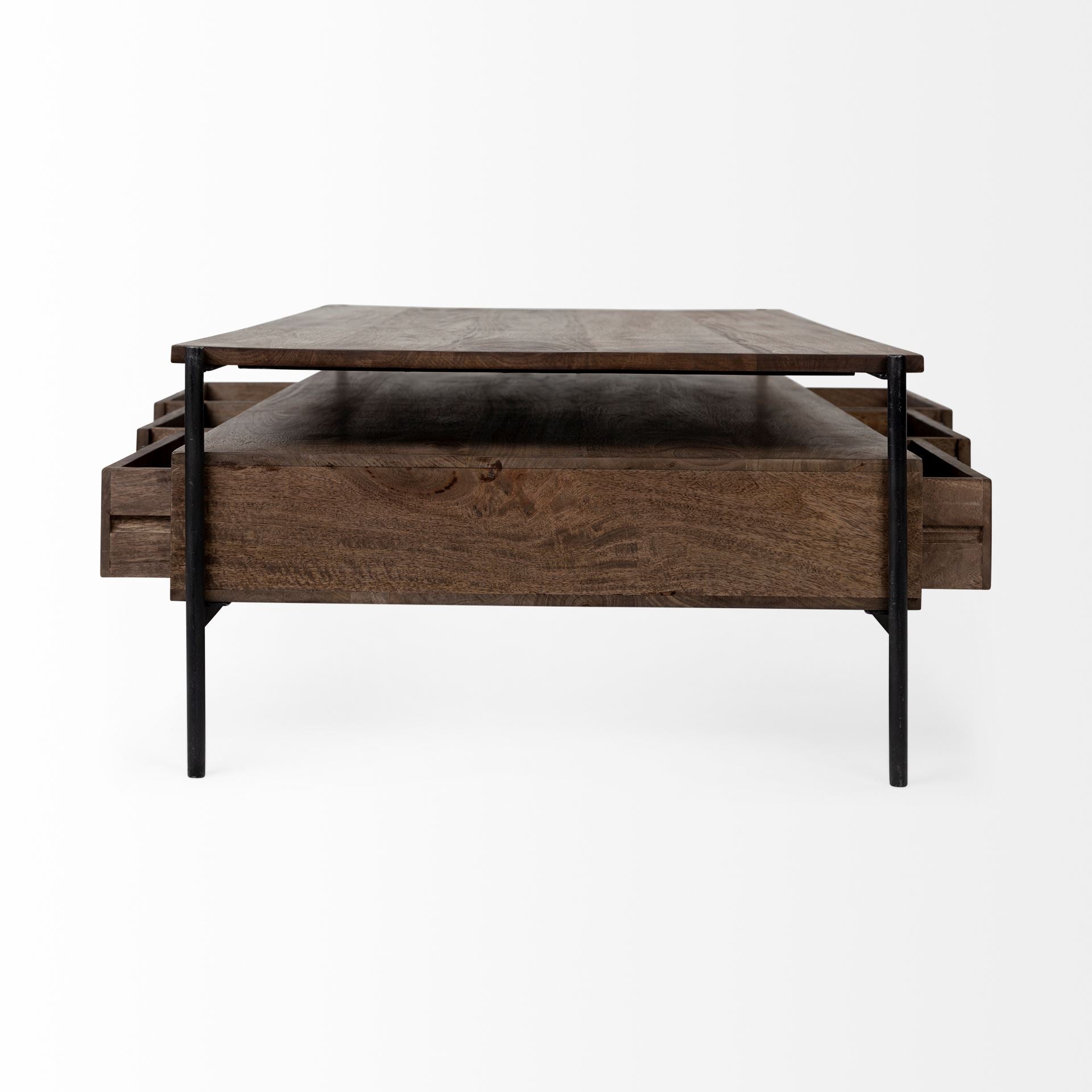 Glenn II Dark Brown Wood with Black Iron Frame 3-Drawers Rectangular Coffee Table Coffee Tables Mercana , Black Friday Sale Mercana Furniture Sale, Old Bones Co, Mid Century Furniture Sale, Four Hands Furniture, Black Friday Sale Glenn II Dark Brown Wood with Black Iron Frame 3-Drawers Rectangular Coffee Table,Gus Sale, Perigold Glenn II Dark Brown Wood with Black Iron Frame 3-Drawers Rectangular Coffee Table Coffee Tables Black Friday Sale , Perigold Sale Glenn II Dark Brown Wood with Black Iron Frame 3-Dr