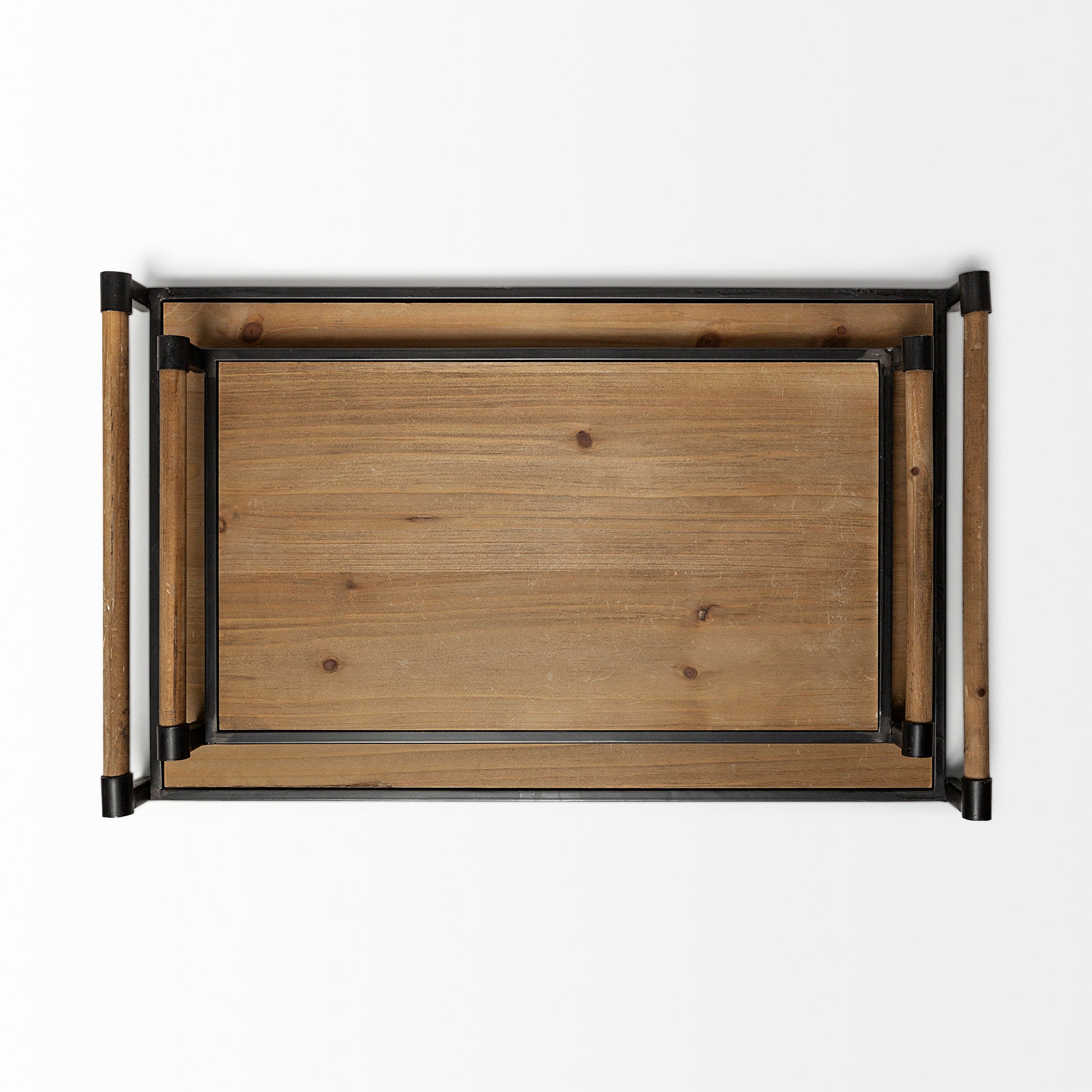 Benson Brown Wood Black Metal Trays - Set of 2 Trays & Containers Mercana , Black Friday Sale Mercana Furniture Sale, Old Bones Co, Mid Century Furniture Sale, Four Hands Furniture, Black Friday Sale Benson Brown Wood Black Metal Trays - Set of 2,Gus Sale, Perigold Benson Brown Wood Black Metal Trays - Set of 2 Trays & Containers Black Friday Sale , Perigold Sale Benson Brown Wood Black Metal Trays - Set of 2,Benson Brown Wood Black Metal Trays - Set of 2 Lulu and Georgia, Burke Decor Sale Benson Brown Wood