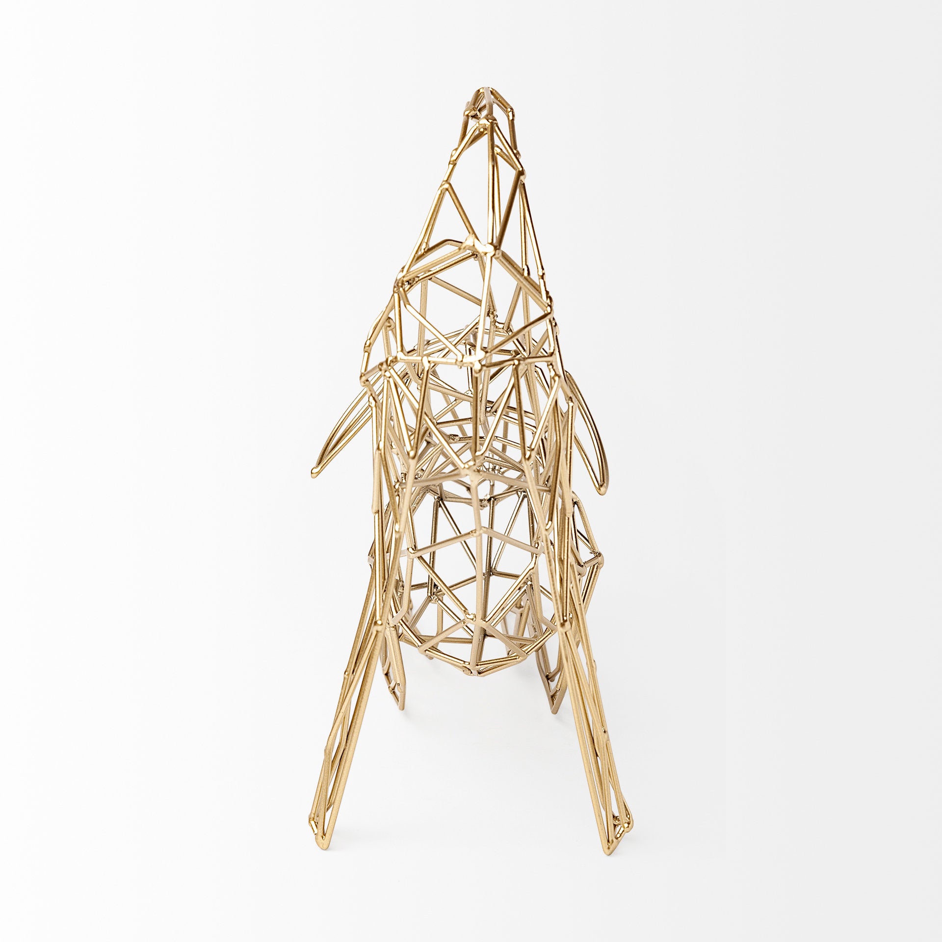 Frankie II Gold Wire Framed Dog Shaped Decor