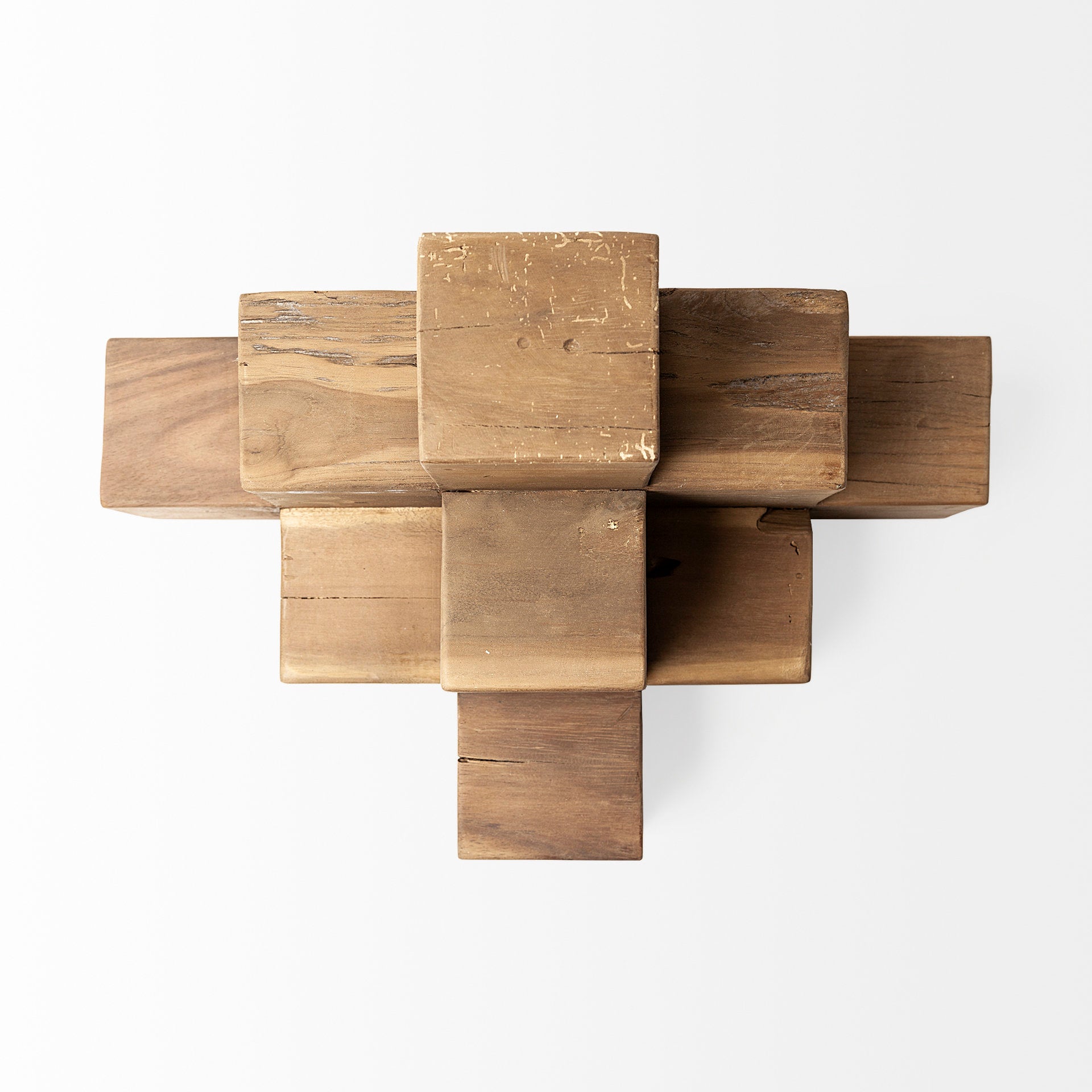 Rubik Natural Wooden Cube Display Object