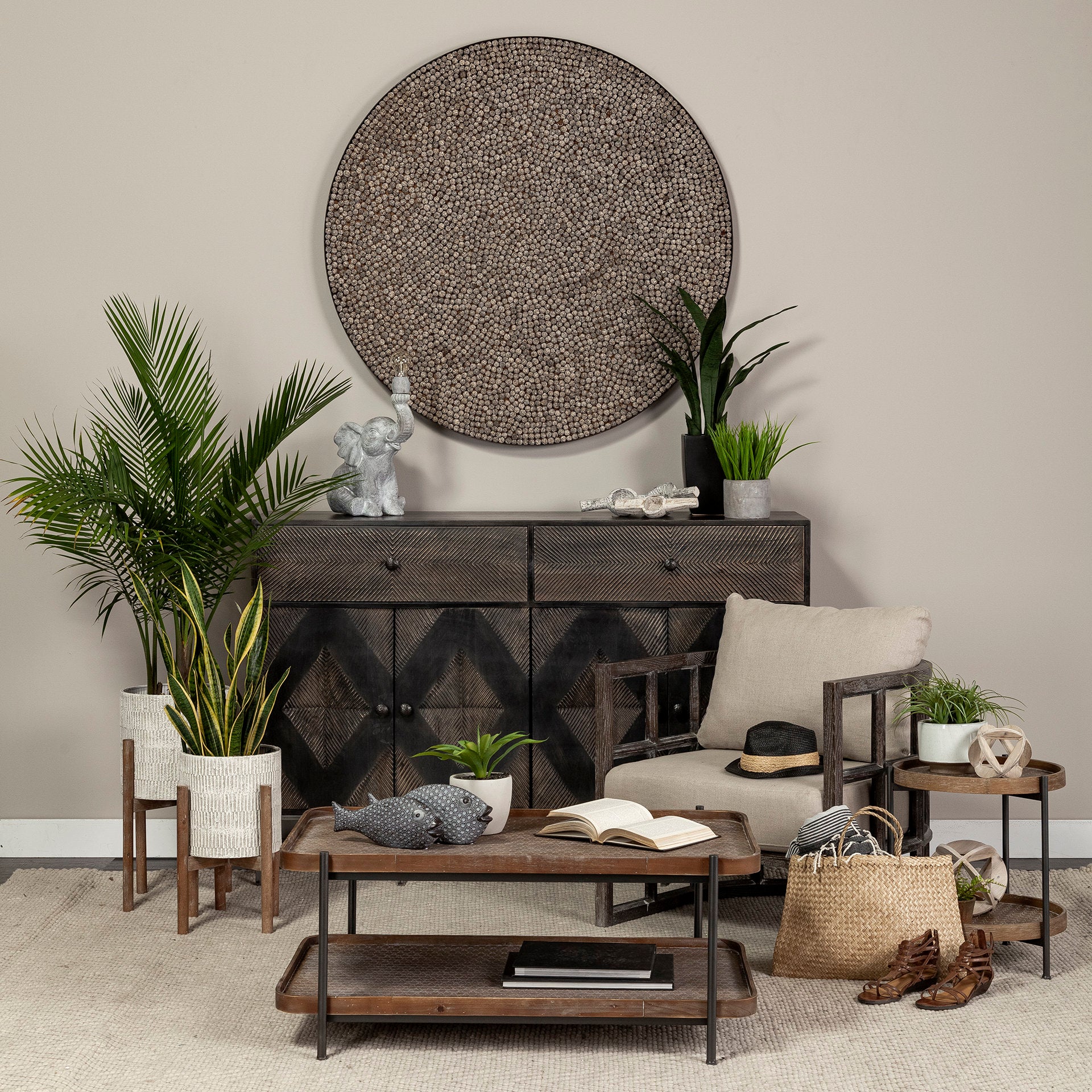 Kade Round Top Natural Brown Wood and Gray Metal Frame Tray-Style End/Side Table Side & End Tables Mercana , Black Friday Sale Mercana Furniture Sale, Old Bones Co, Mid Century Furniture Sale, Four Hands Furniture, Black Friday Sale Kade Round Top Natural Brown Wood and Gray Metal Frame Tray-Style End/Side Table,Gus Sale, Perigold Kade Round Top Natural Brown Wood and Gray Metal Frame Tray-Style End/Side Table Side & End Tables Black Friday Sale , Perigold Sale Kade Round Top Natural Brown Wood and Gray Met