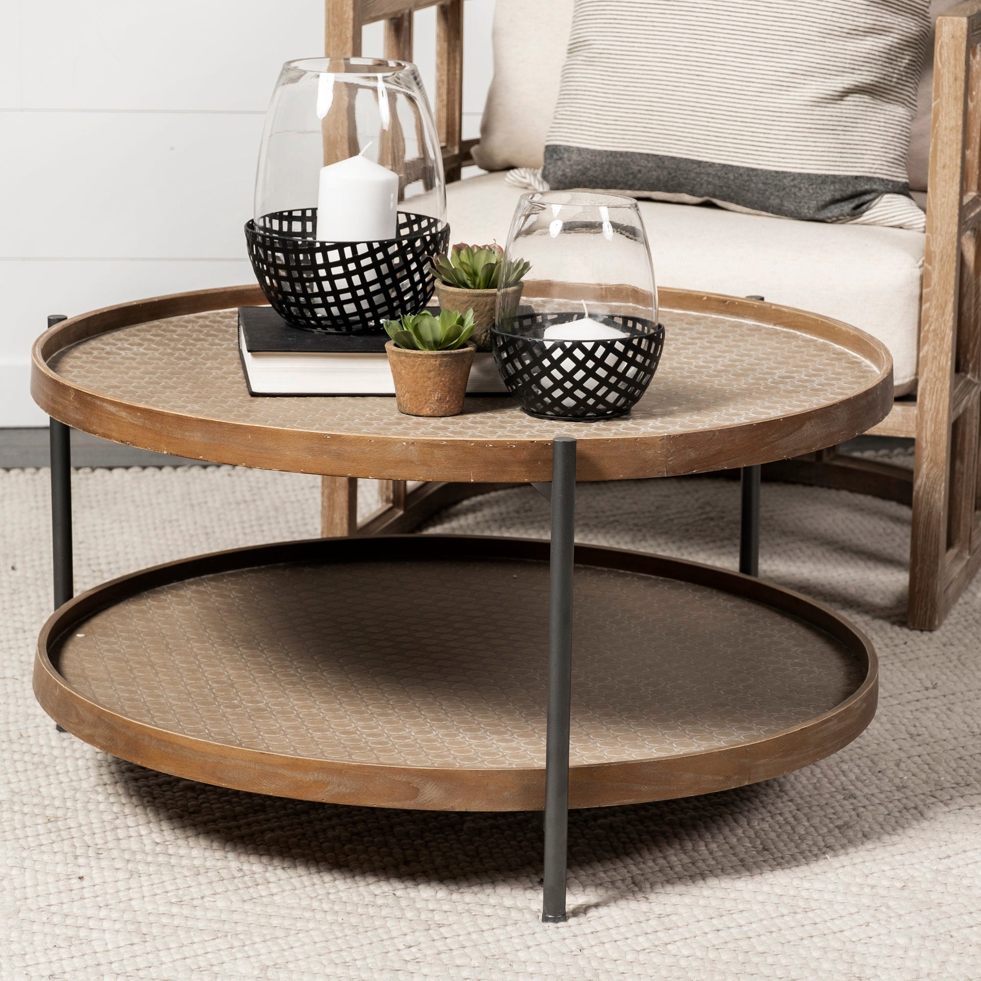 Kade Round Brown Table Gray Metal Frame 2-Tier Coffee Table Coffee Tables Mercana , Black Friday Sale Mercana Furniture Sale, Old Bones Co, Mid Century Furniture Sale, Four Hands Furniture, Black Friday Sale Kade Round Brown Table Gray Metal Frame 2-Tier Coffee Table,Gus Sale, Perigold Kade Round Brown Table Gray Metal Frame 2-Tier Coffee Table Coffee Tables Black Friday Sale , Perigold Sale Kade Round Brown Table Gray Metal Frame 2-Tier Coffee Table,Kade Round Brown Table Gray Metal Frame 2-Tier Coffee Tab