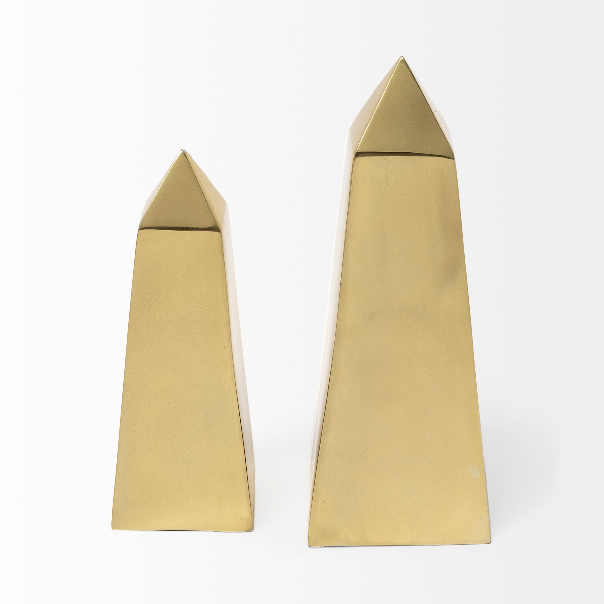 Giza Gold Elongated Pyramids - Set of 2