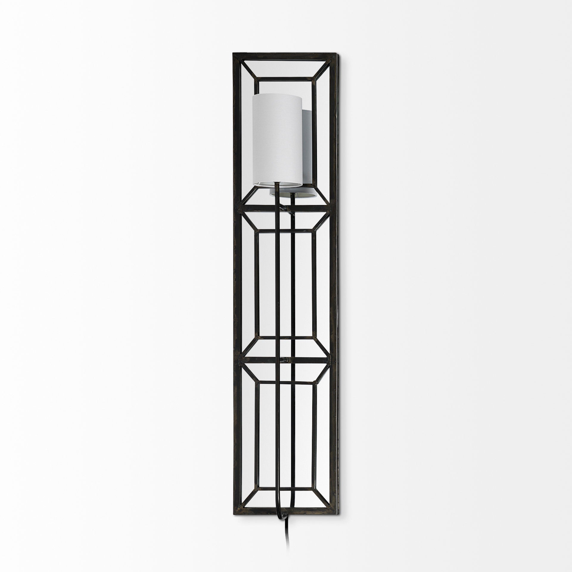Noah Black Metal with White Fabric Shade Rectangular Wall Sconce Sconces Mercana , Black Friday Sale Mercana Furniture Sale, Old Bones Co, Mid Century Furniture Sale, Four Hands Furniture, Black Friday Sale Noah Black Metal with White Fabric Shade Rectangular Wall Sconce,Gus Sale, Perigold Noah Black Metal with White Fabric Shade Rectangular Wall Sconce Sconces Black Friday Sale , Perigold Sale Noah Black Metal with White Fabric Shade Rectangular Wall Sconce,Noah Black Metal with White Fabric Shade Rectangu