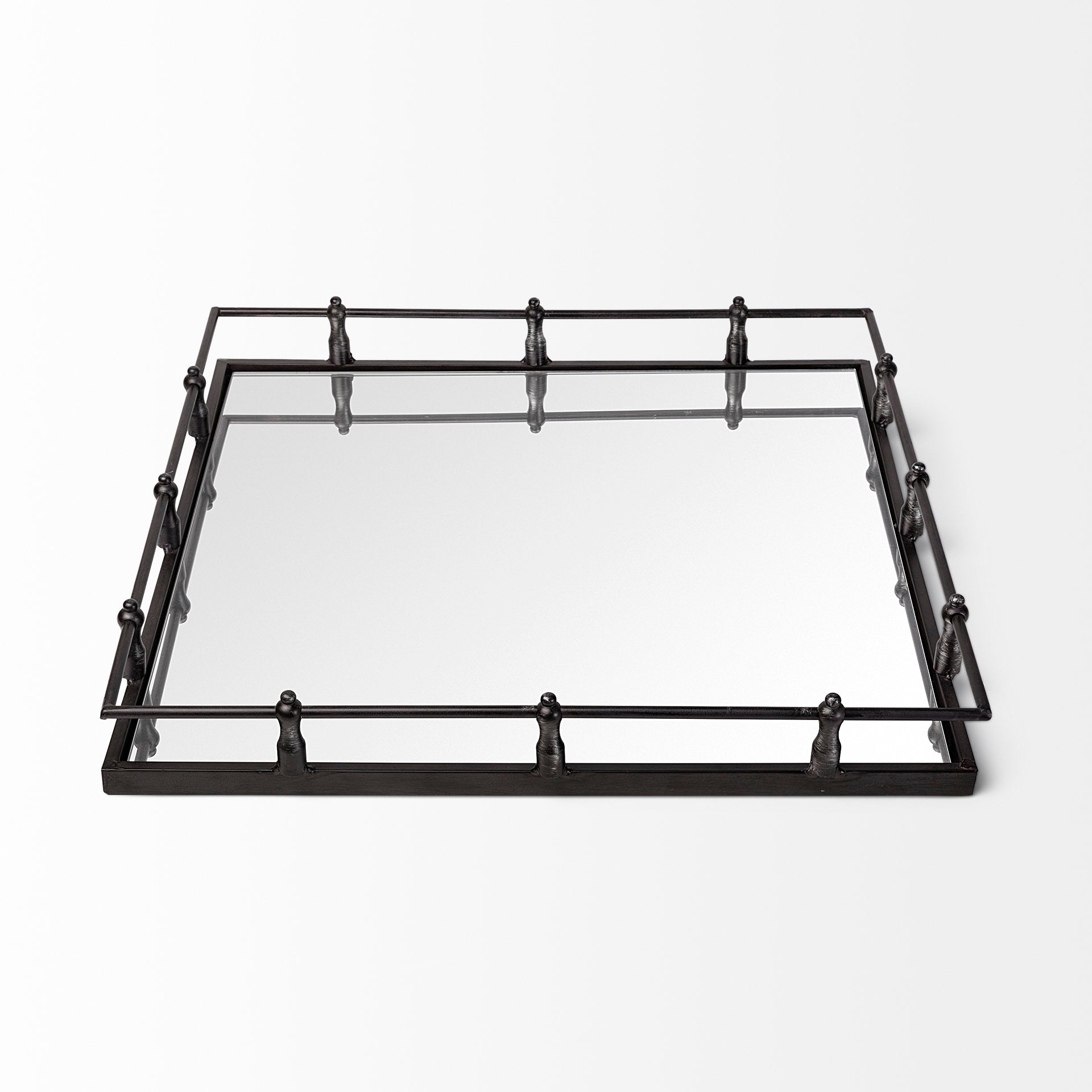 Christa Black Metal Mirrored Base Square Tray Trays & Containers Mercana , Black Friday Sale Mercana Furniture Sale, Old Bones Co, Mid Century Furniture Sale, Four Hands Furniture, Black Friday Sale Christa Black Metal Mirrored Base Square Tray,Gus Sale, Perigold Christa Black Metal Mirrored Base Square Tray Trays & Containers Black Friday Sale , Perigold Sale Christa Black Metal Mirrored Base Square Tray,Christa Black Metal Mirrored Base Square Tray Lulu and Georgia, Burke Decor Sale Christa Black Metal Mi