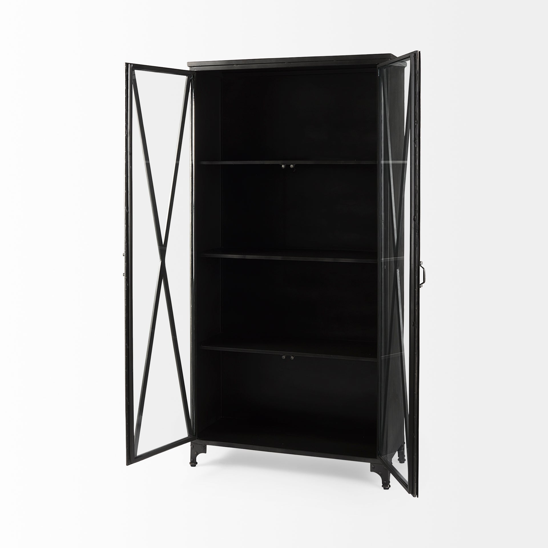 Poppy Black Metal with Glass Door Display Cabinet Tall Cabinets Mercana , Black Friday Sale Mercana Furniture Sale, Old Bones Co, Mid Century Furniture Sale, Four Hands Furniture, Black Friday Sale Poppy Black Metal with Glass Door Display Cabinet,Gus Sale, Perigold Poppy Black Metal with Glass Door Display Cabinet Tall Cabinets Black Friday Sale , Perigold Sale Poppy Black Metal with Glass Door Display Cabinet,Poppy Black Metal with Glass Door Display Cabinet Lulu and Georgia, Burke Decor Sale Poppy Black 